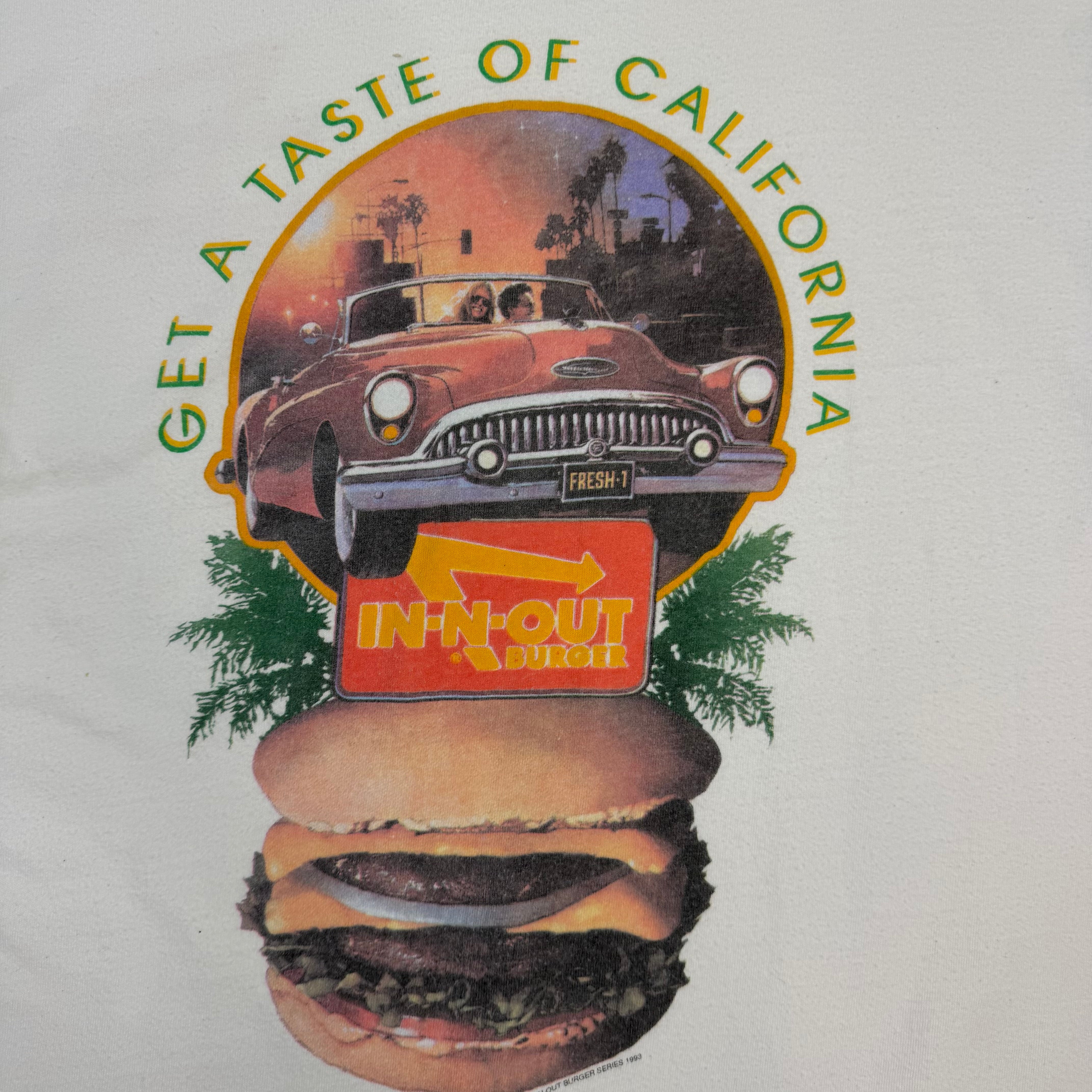 1993 In-N-Out “Get A Taste Of California” Tee White