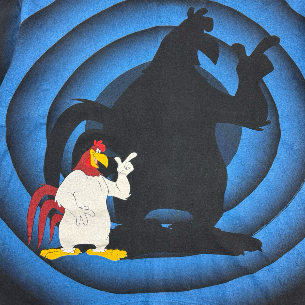 1992 Looney Tunes Foghorn Leghorn Shadow AOP T-Short