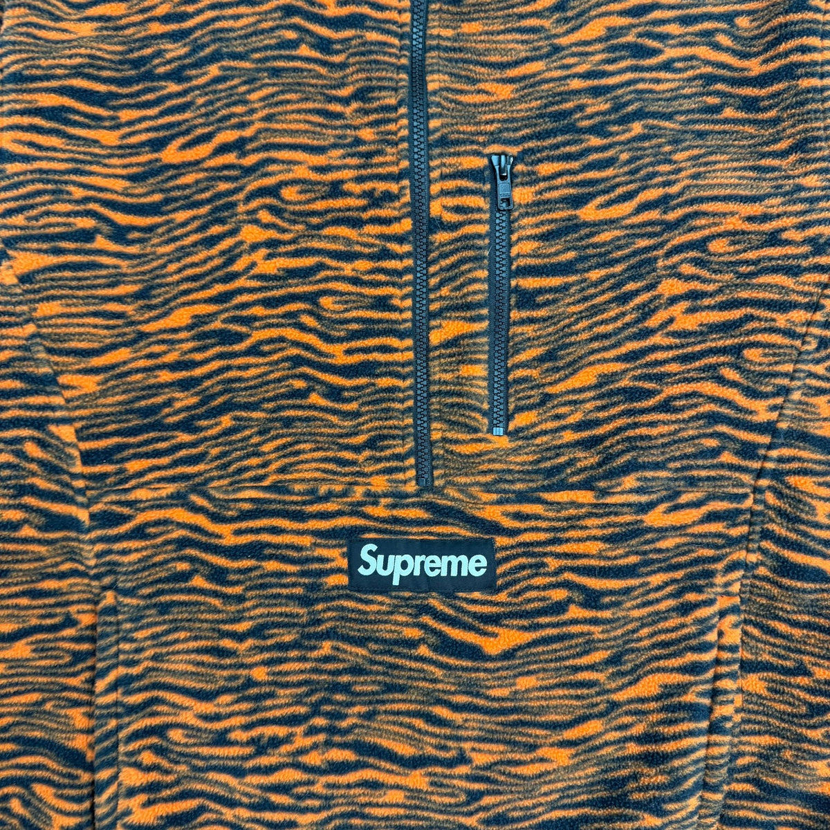 Supreme Polartec Half Zip Pullover Tiger
