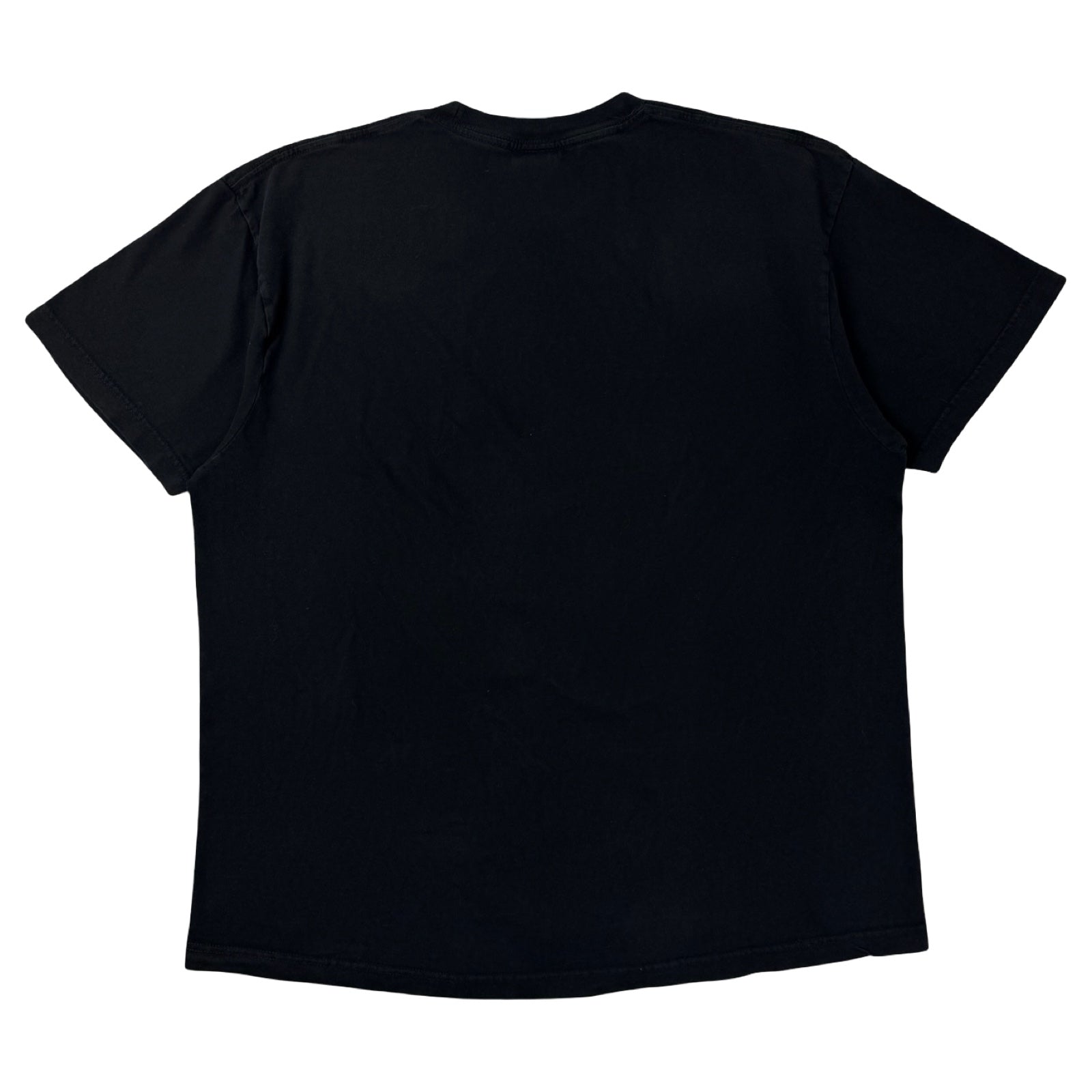 Vintage Y2K Fox Racing Tonal Spellout Logo T-Shirt Faded Black