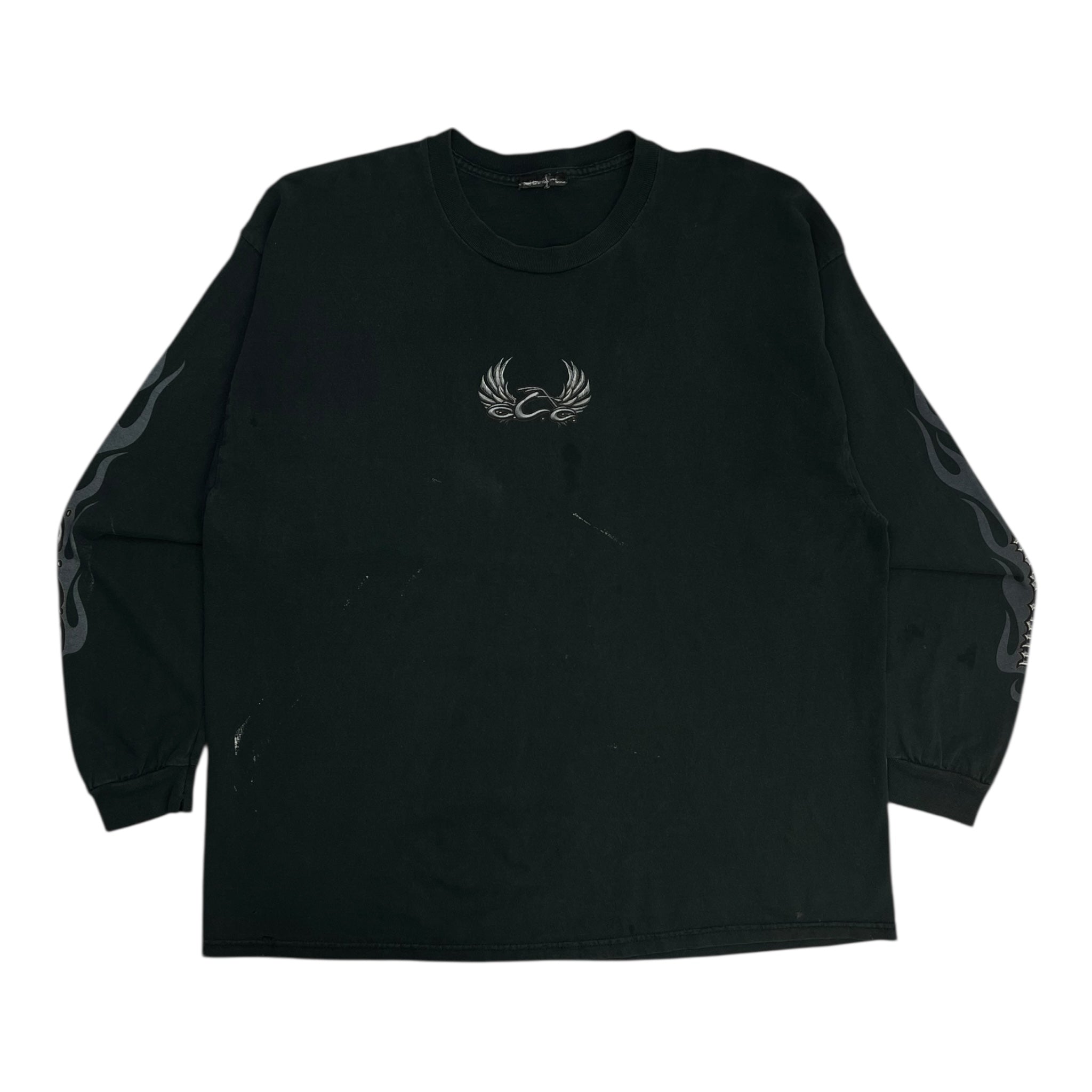 Vintage Orange County Choppers Centre Logo L/S T-Shirt Black