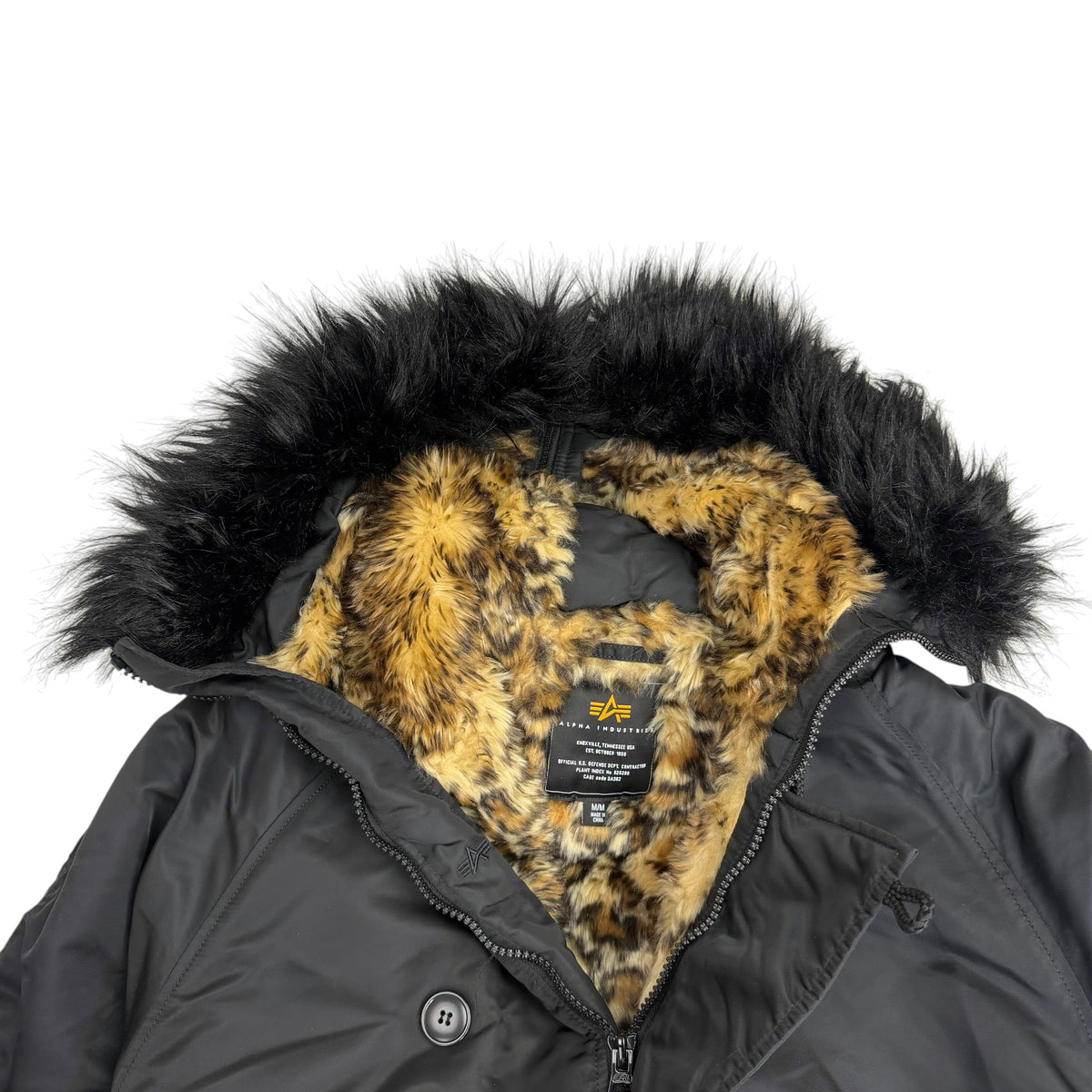 Stussy X Alpha Industries N-2B Short Waist Parka Black