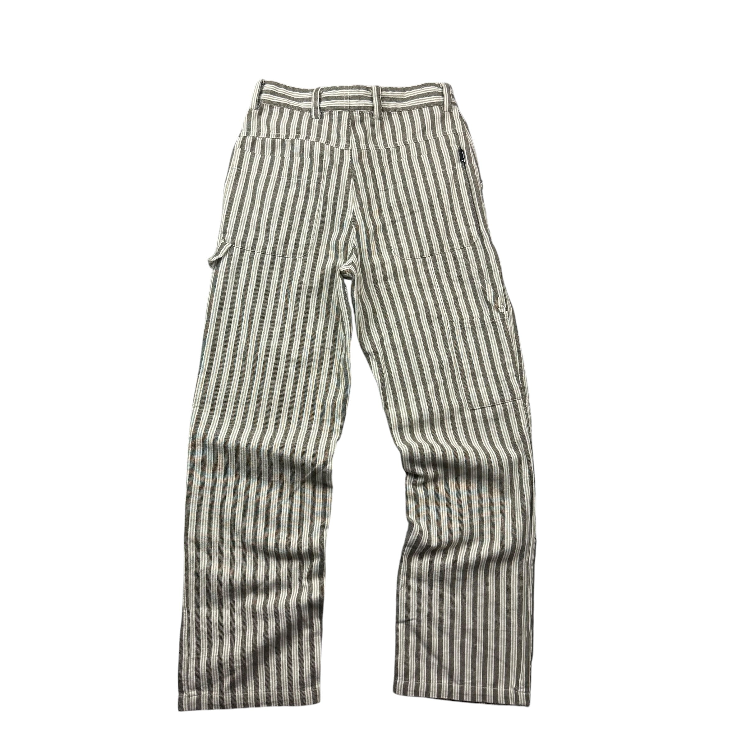 (W) Stussy Striped by Double Knee Carpenter Pants