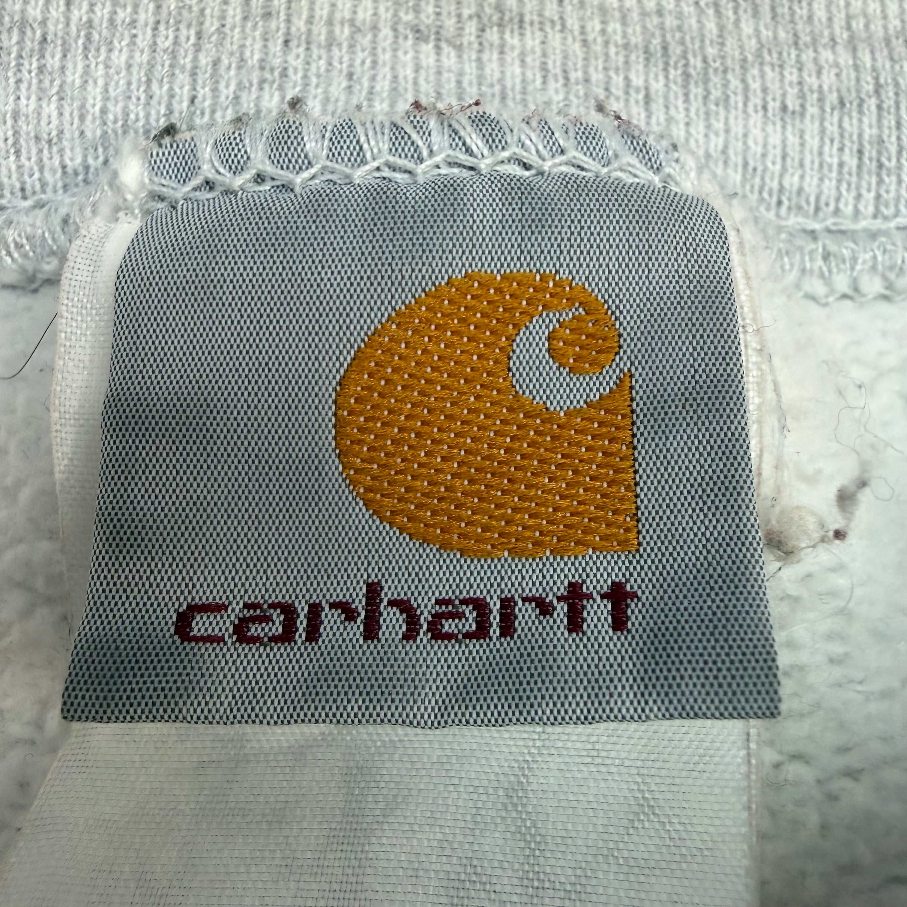 Vintage Carhartt Embroidered Crewneck Heather Grey
