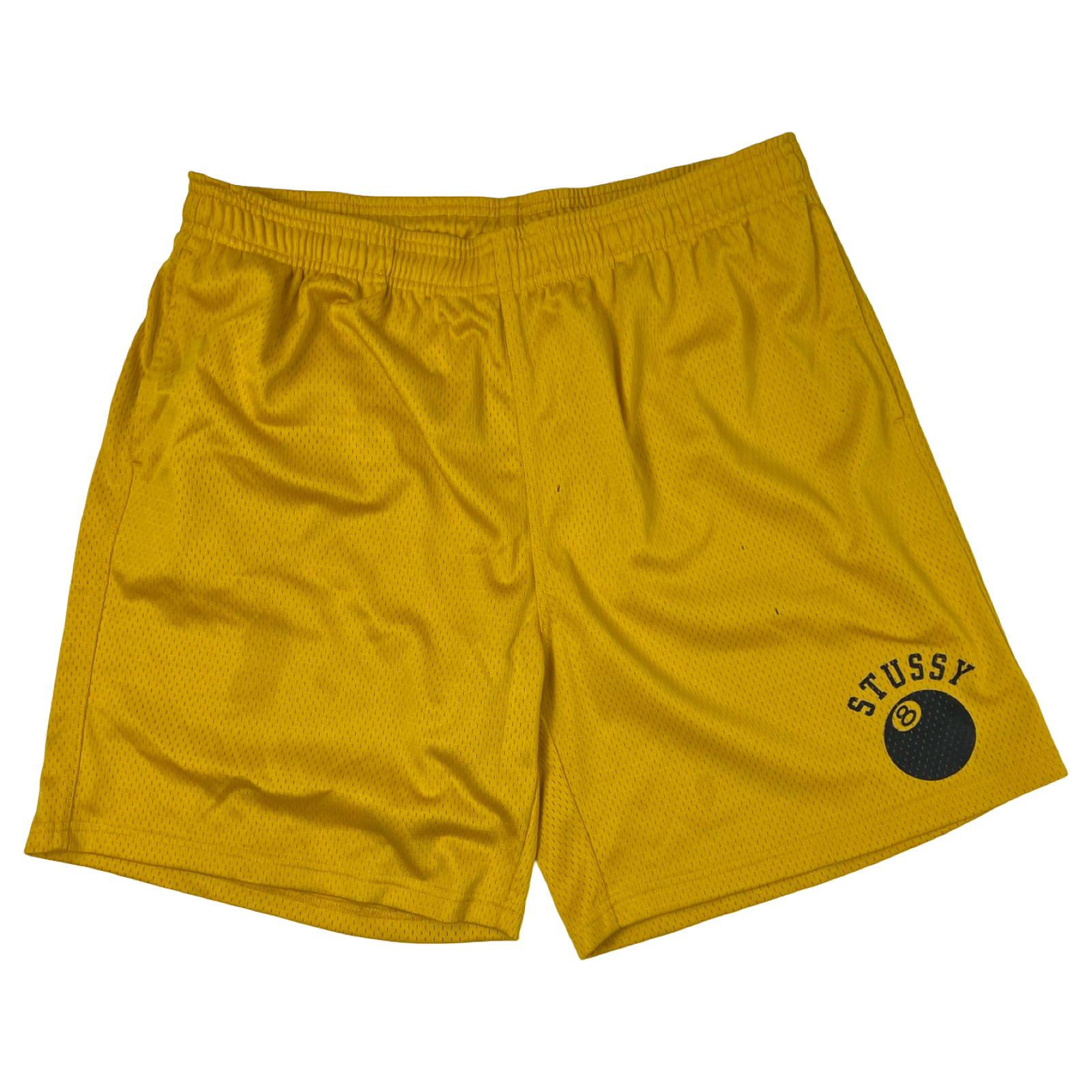 Stussy 8 Ball Mesh Shorts Yellow