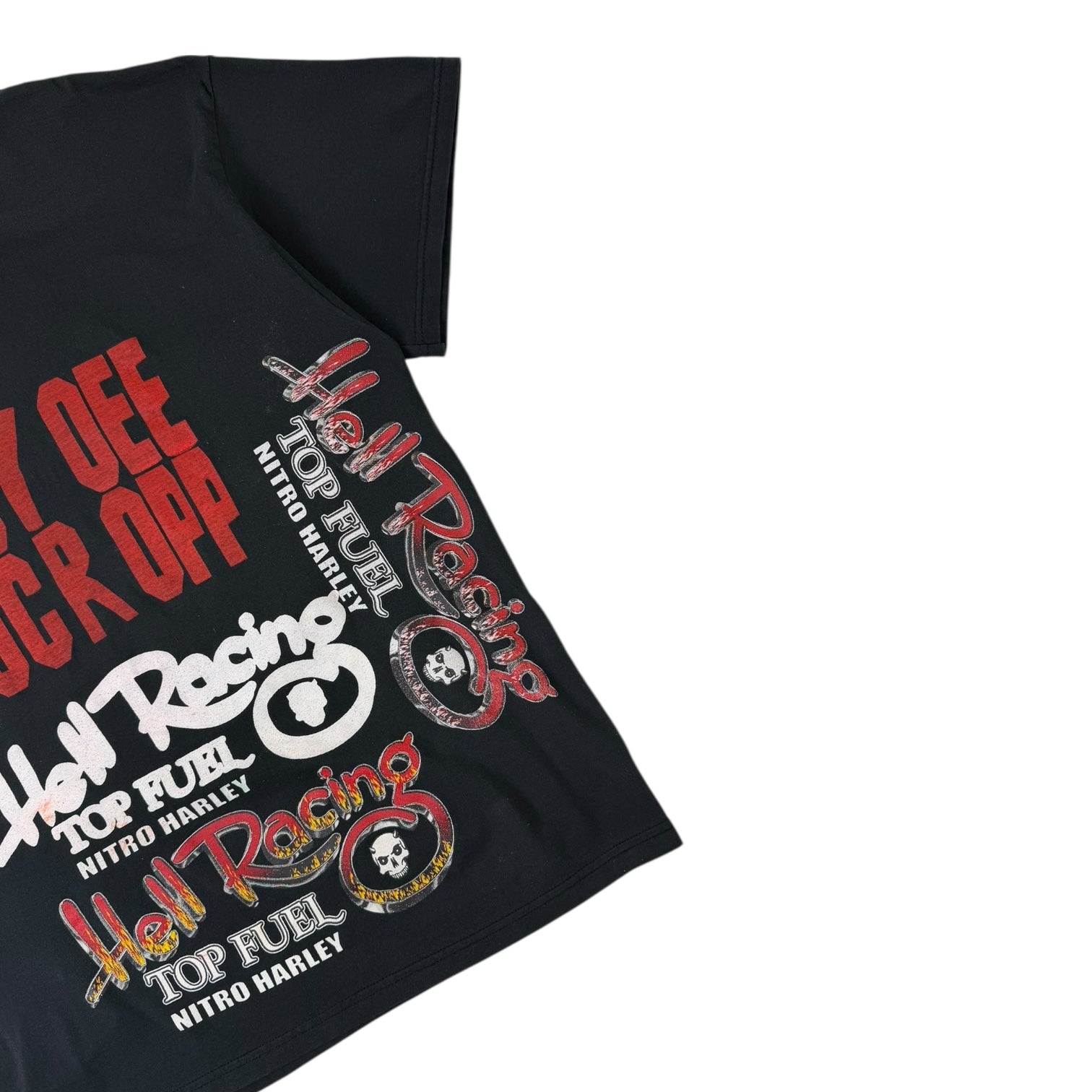Vintage Hell Racing X Nitro Harley X Top Fuel AOP T-Shirt Black