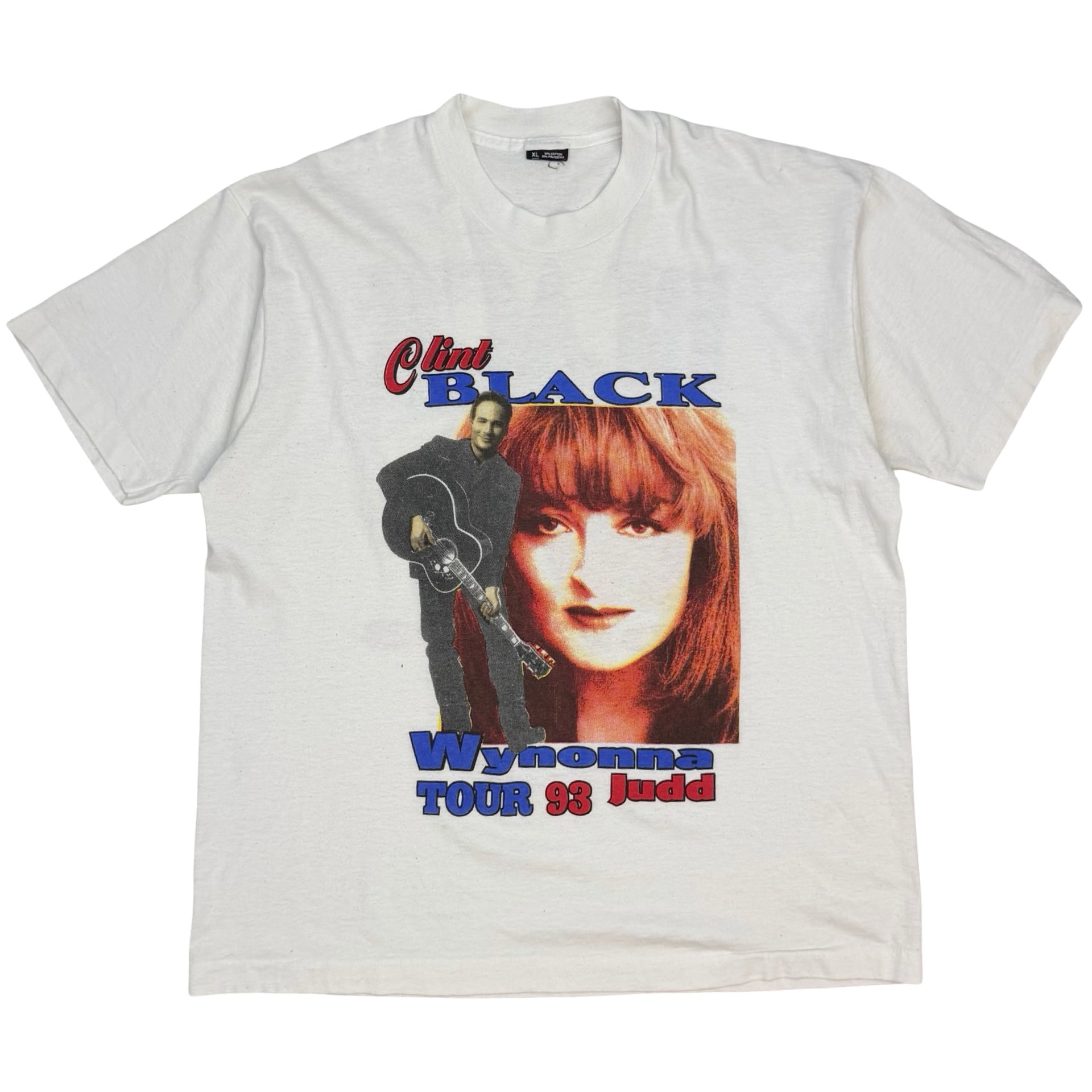 1993 Clint Black & Wynonna Judd Tour Tee White