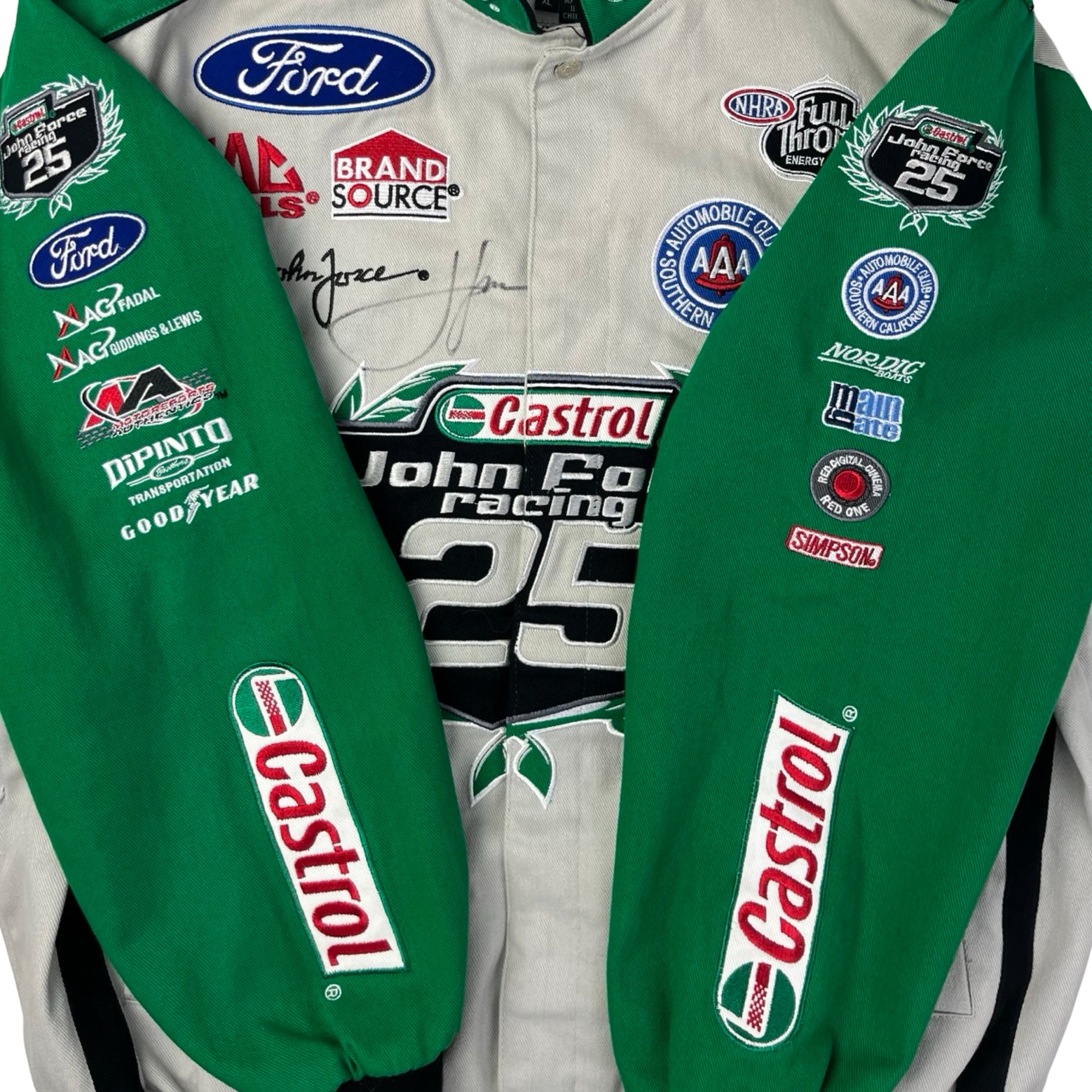 Vintage Castrol GTX John Force Nascar Racing Jacket