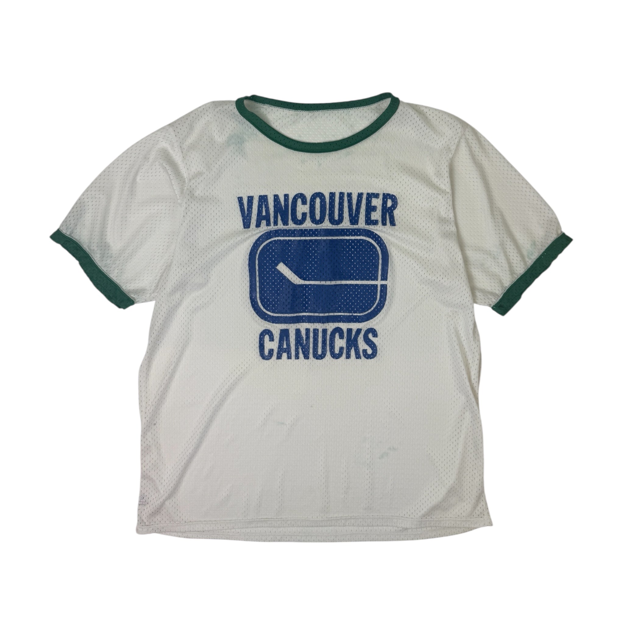 Vintage Vancouver Canucks Stick Logo Jersey T-Shirt