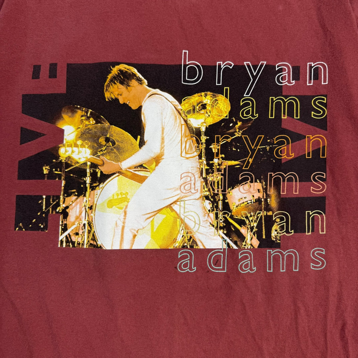 1990s Bryan Adams Tour Tee Red