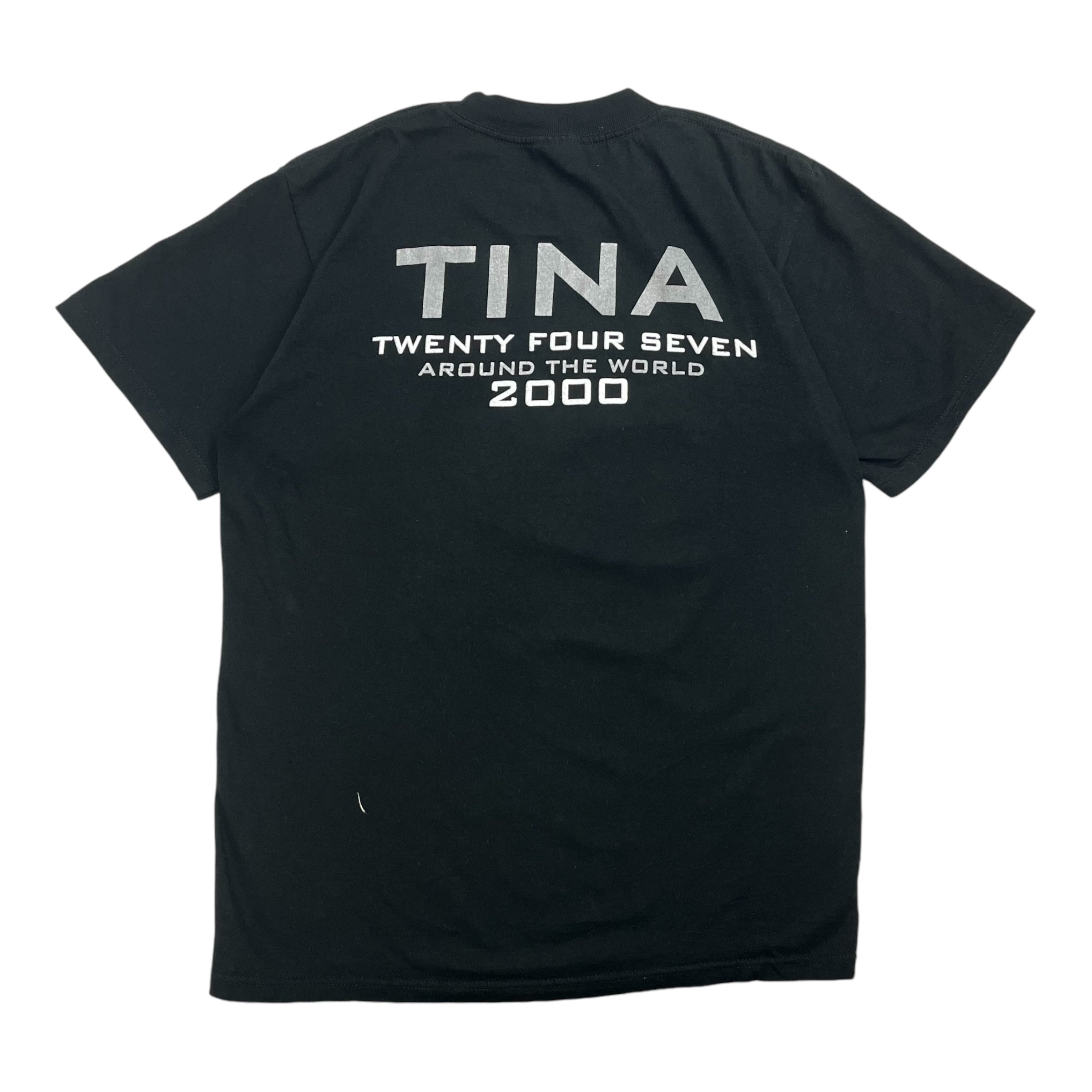 2000 Tina Turner Twenty Four Seven World Tour Tee Black