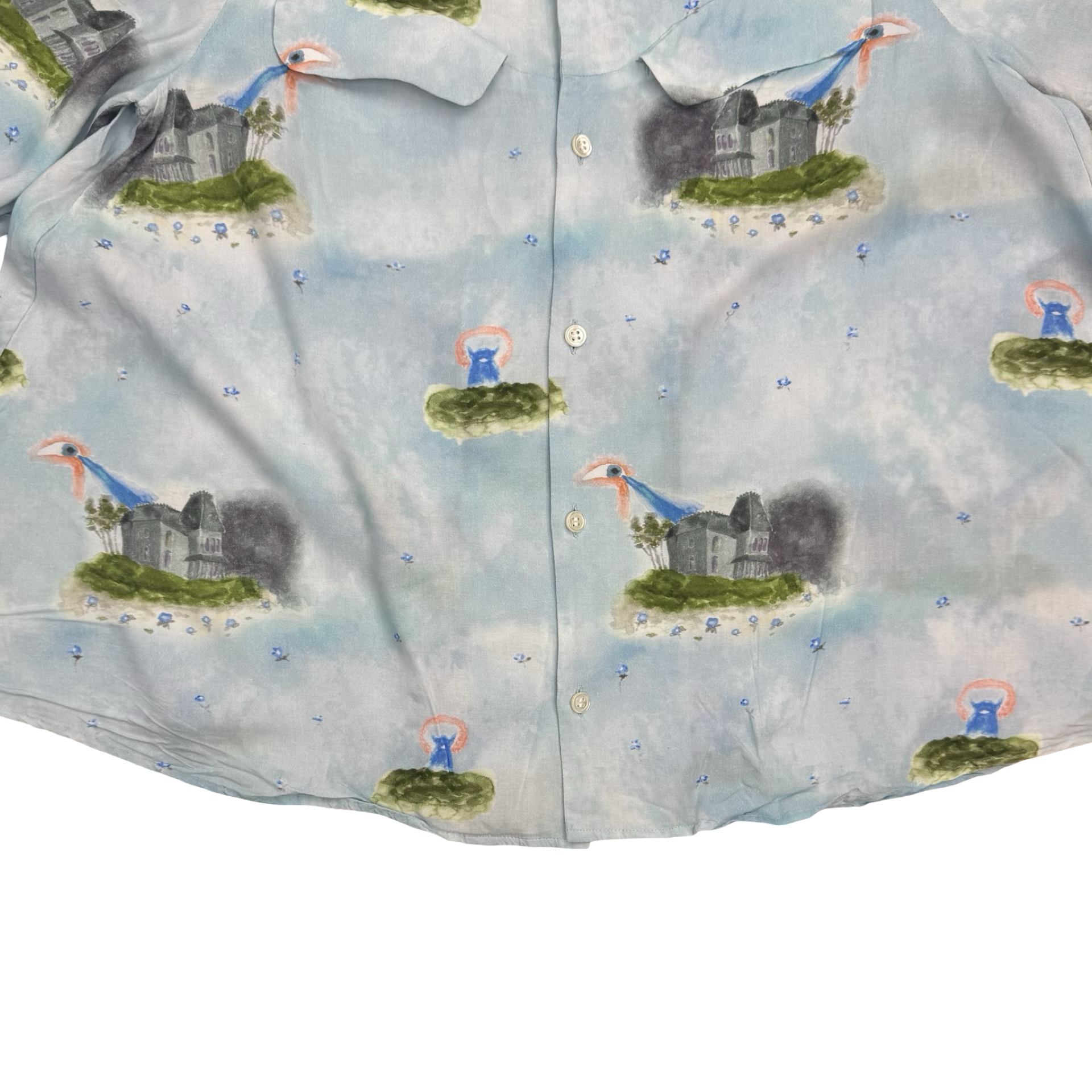 Junya Watanabe Undercover Button Up Shirt Blue