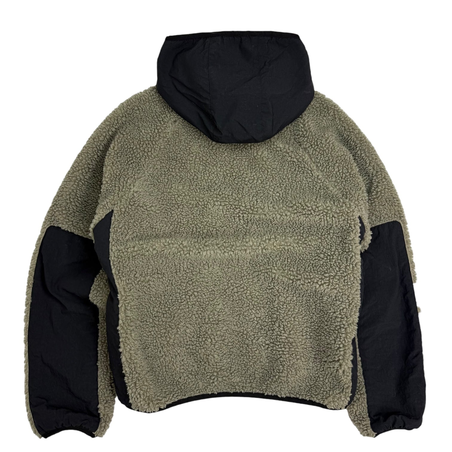 Stussy Sherpa Paneled Hooded Jacket Olive/Black