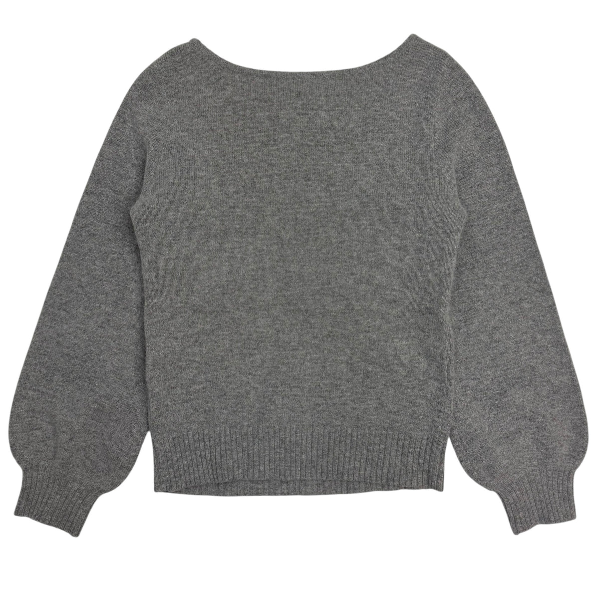 (W) Elizabeth Lau Graffiti “Havin’ A Bubble” Knit Sweater Grey