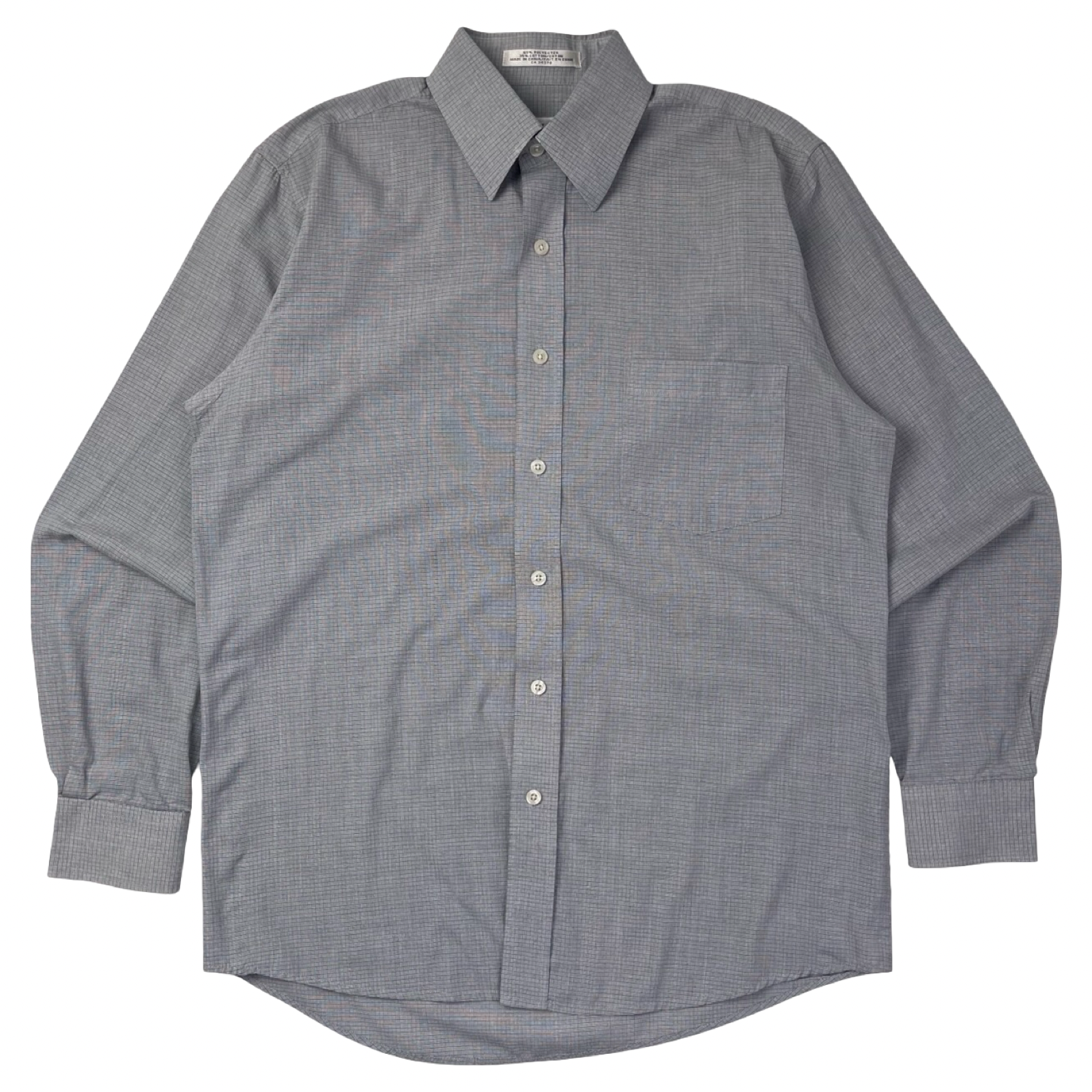Vintage Balmain Button Micro Checkered Button-Up Shirt