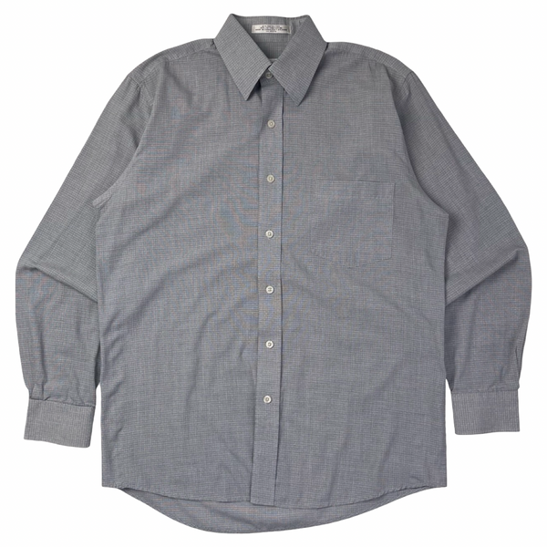 Vintage Balmain Button Micro Checkered Button-Up Shirt