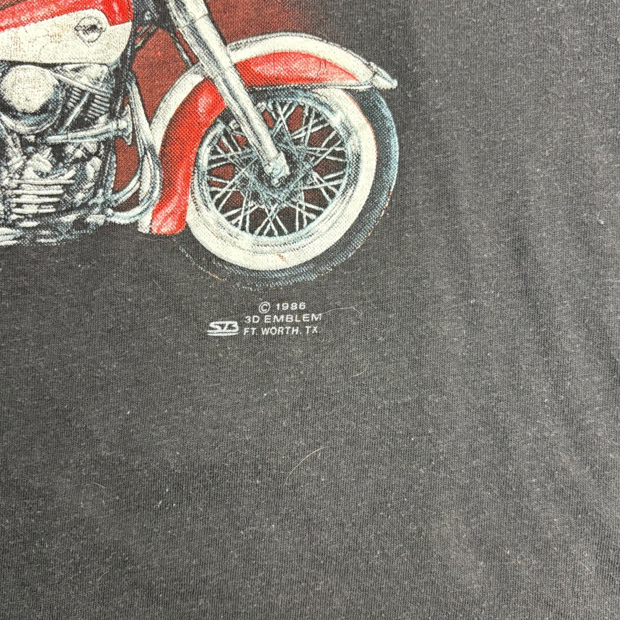 1986 Harley Davidson Eagle 3D Emblem T-Shirt