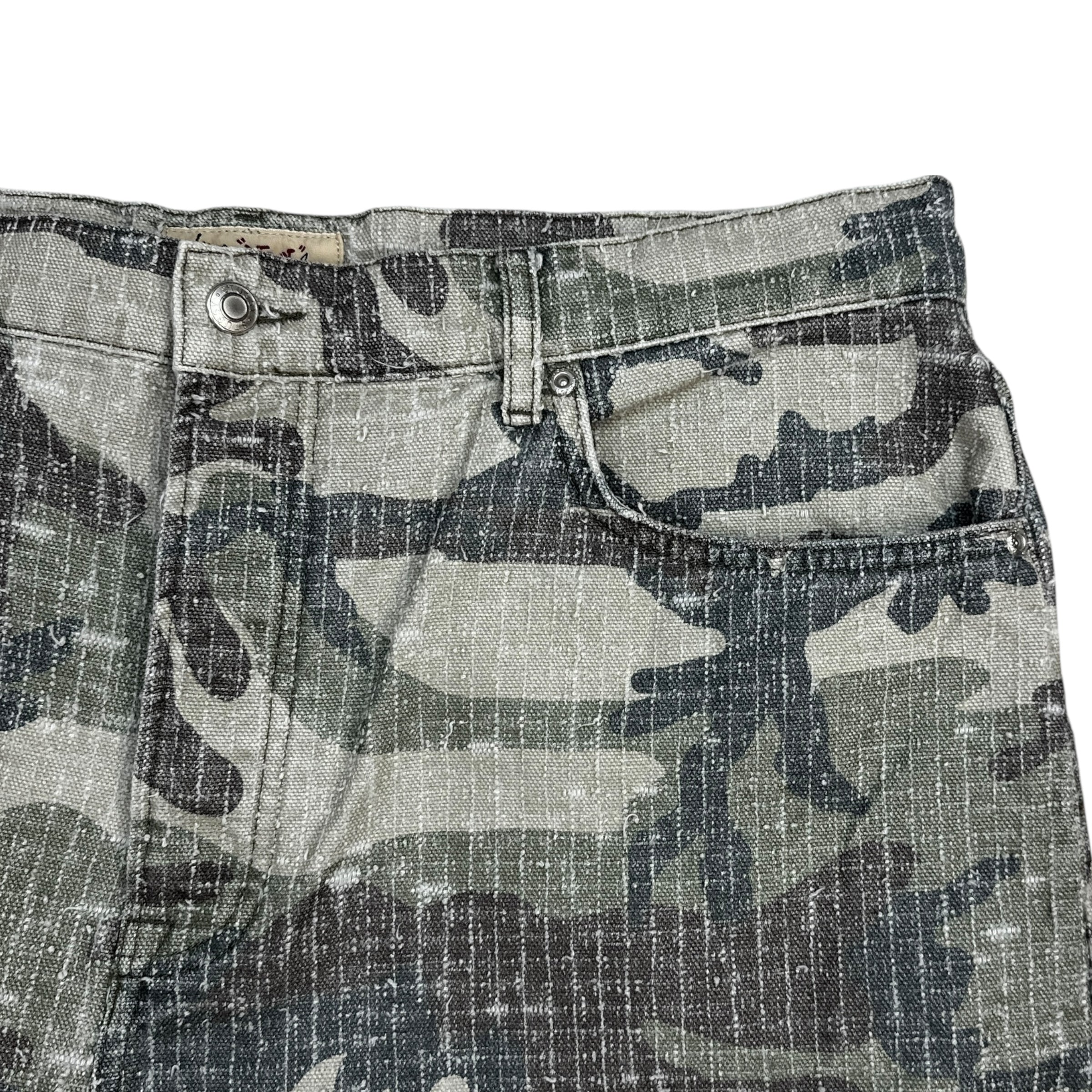 Stussy Needlepunch Big Ol’ Jeans Woodland Camo