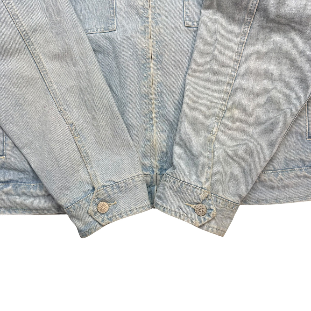 Stussy Washed Denim Garage Jacket Light Wash