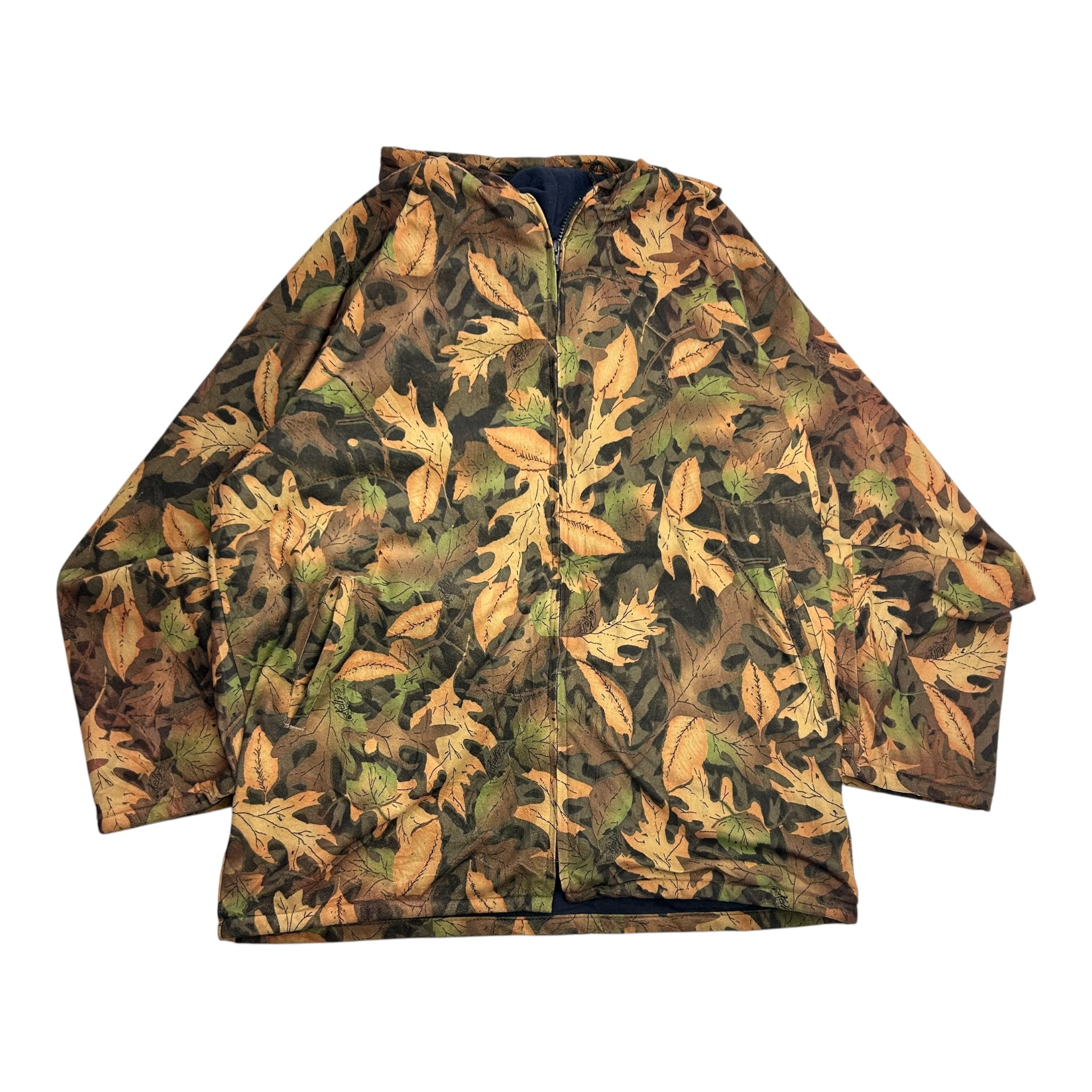 Vintage Racoe Inc Real Leaf Fleece Jacket