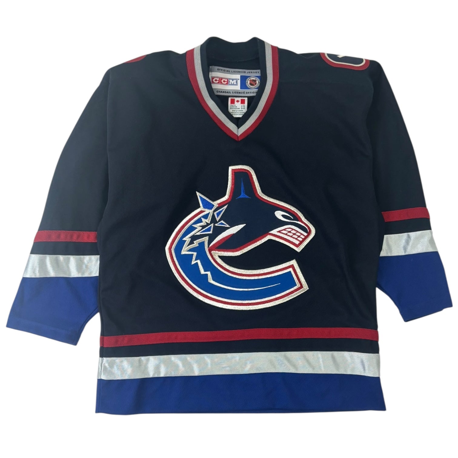 Vintage Vancouver Canucks Jersey Navy