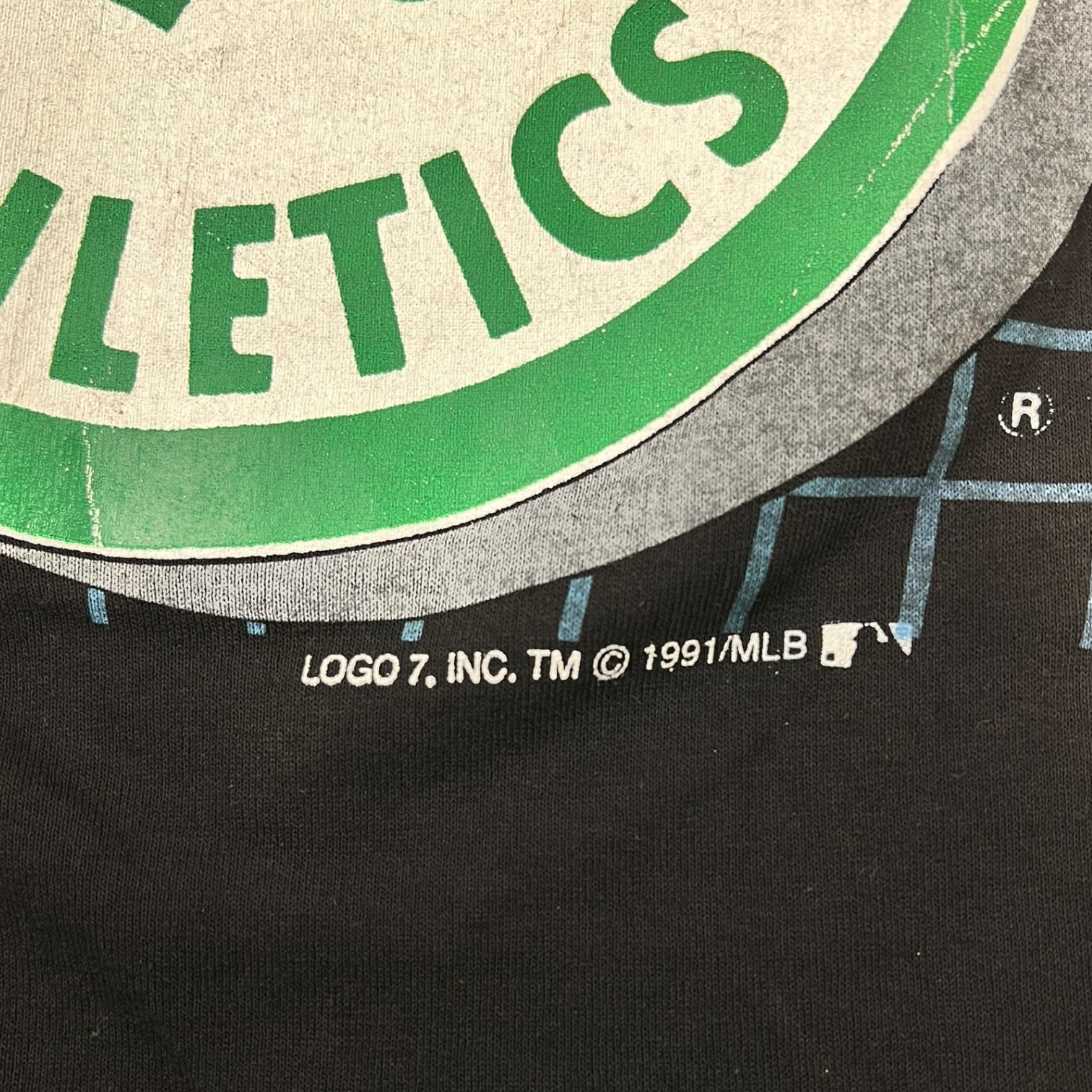 Vintage 1991  MLB Oakland Athletics baseball t-shirt Black