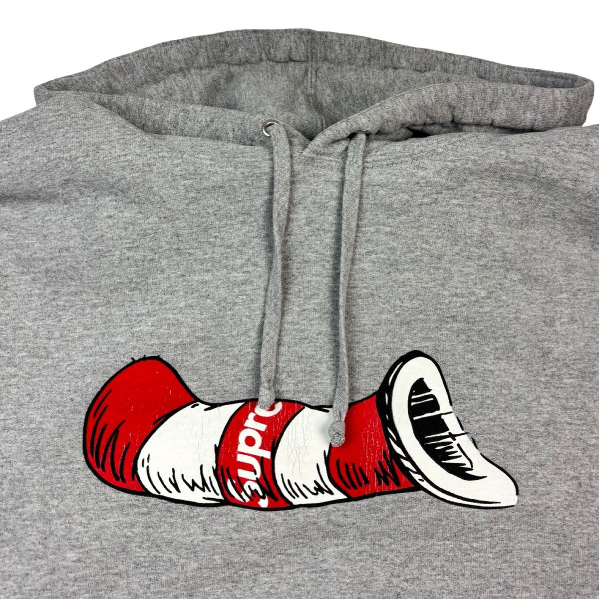 Supreme Cat In The Hat Pullover Hoodie Heather Grey
