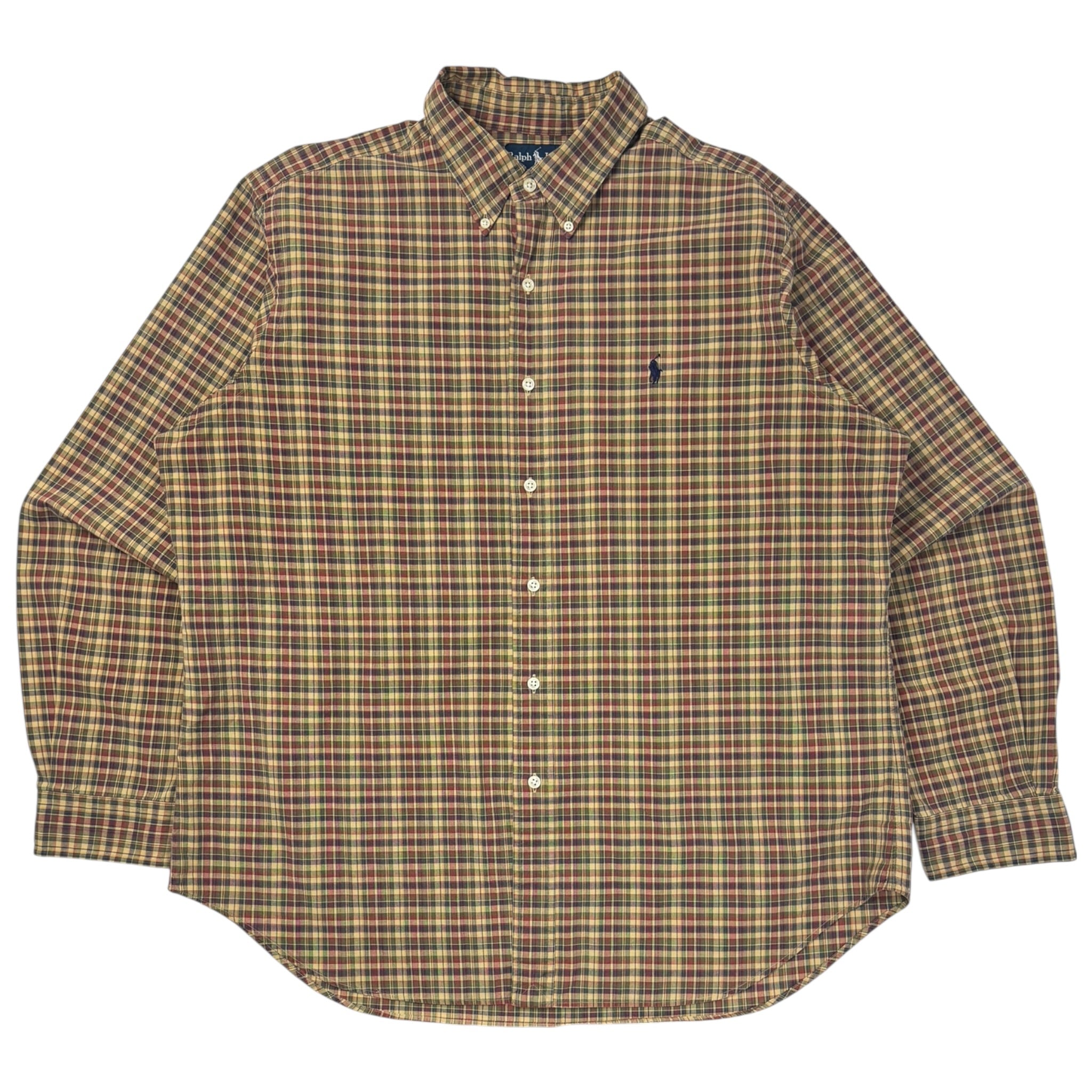 Vintage Ralph Lauren Button Up Shirt Dark Yellow