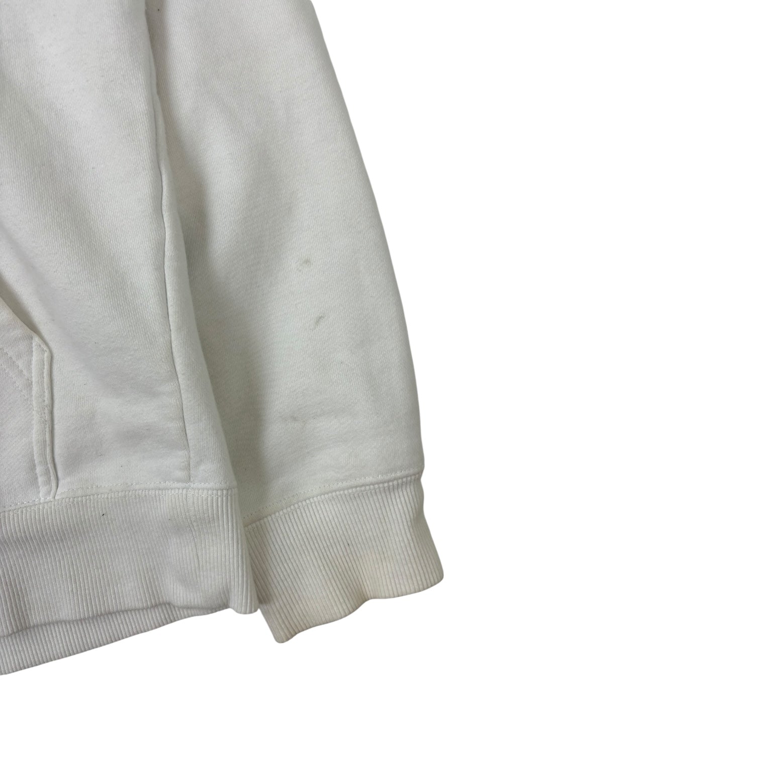 Stussy Basic Logo Zip-Up Hoodie White