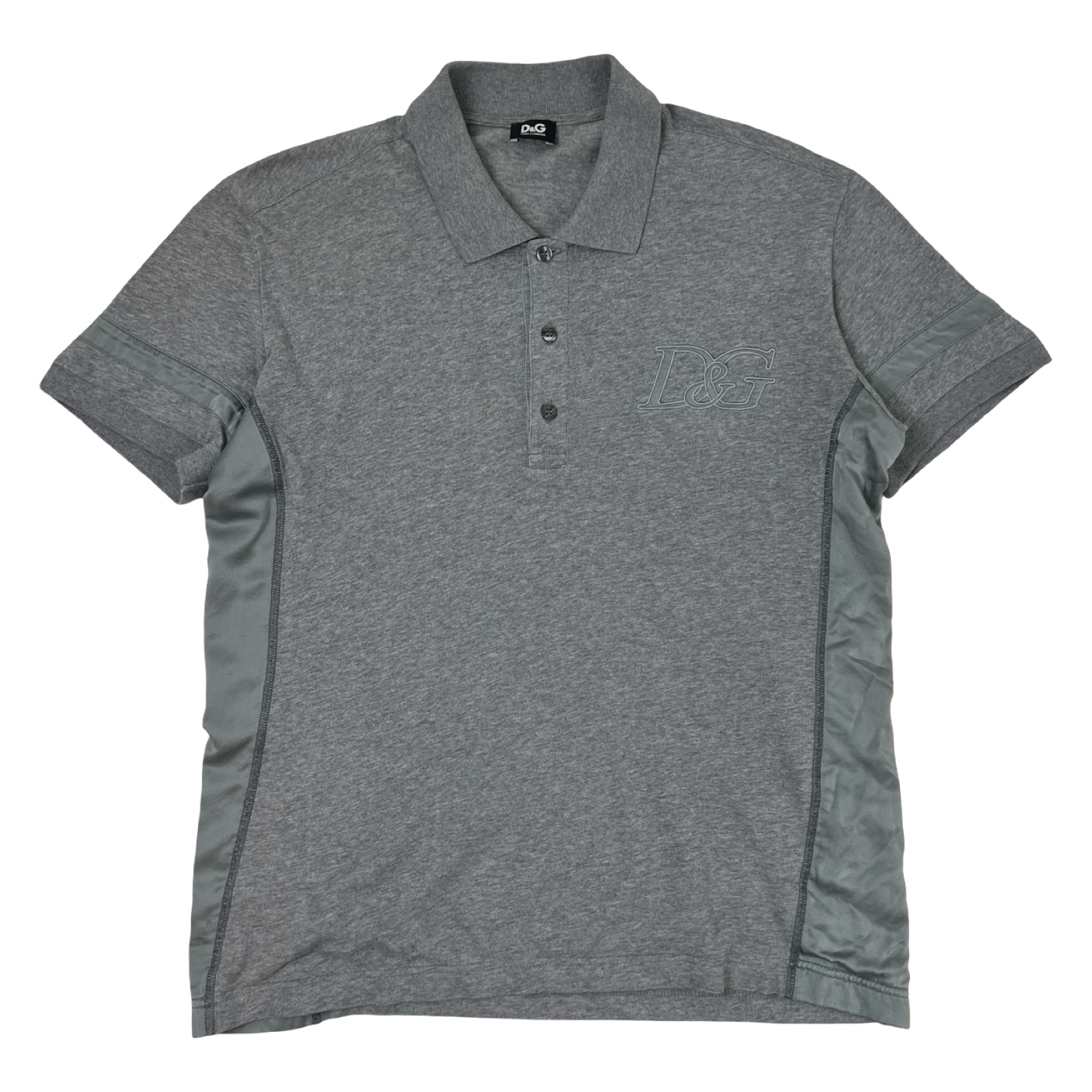 Vintage Dolce & Gabbana Polo Shirt Heather Grey