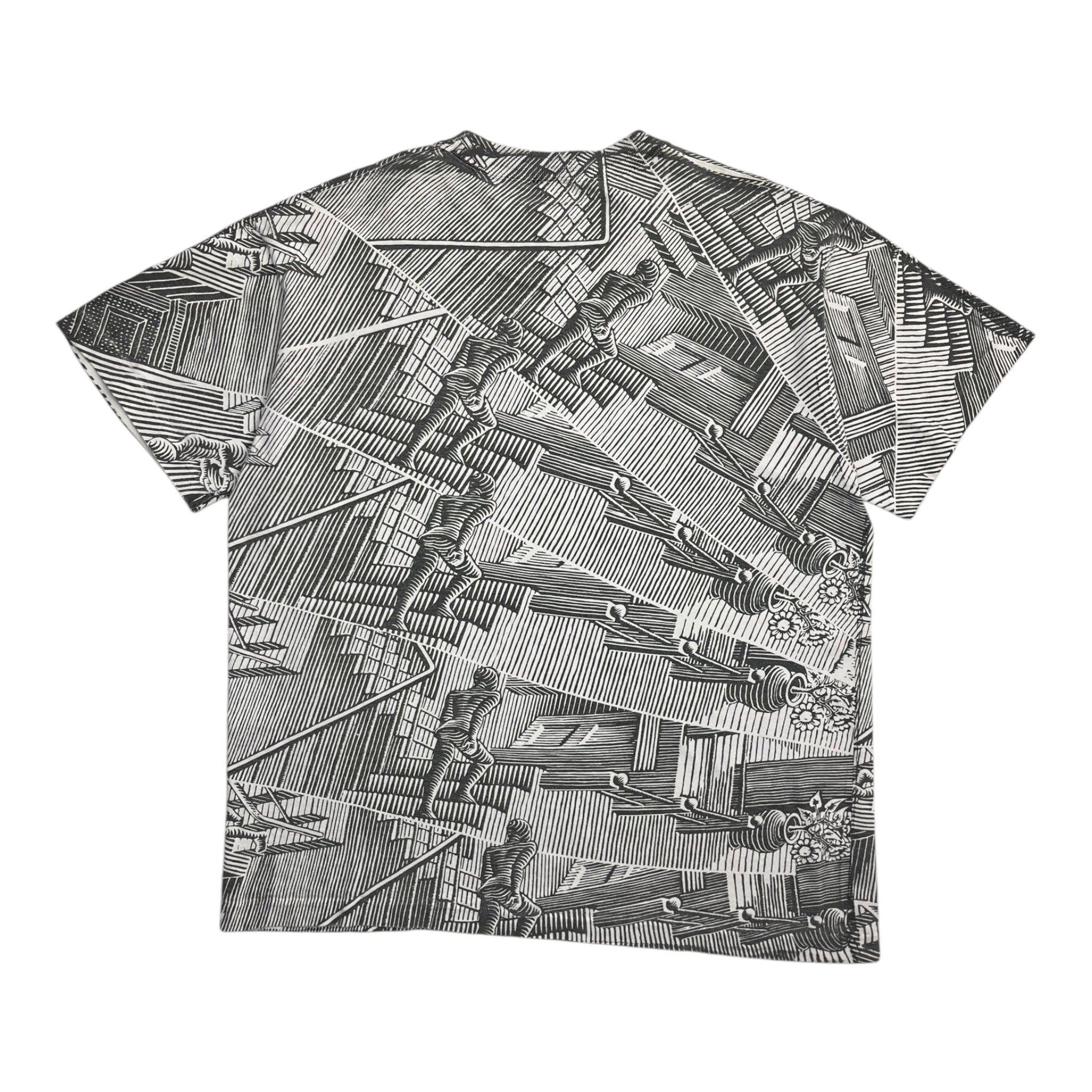 Vintage MC Escher “House of Stairs” AOP Tee