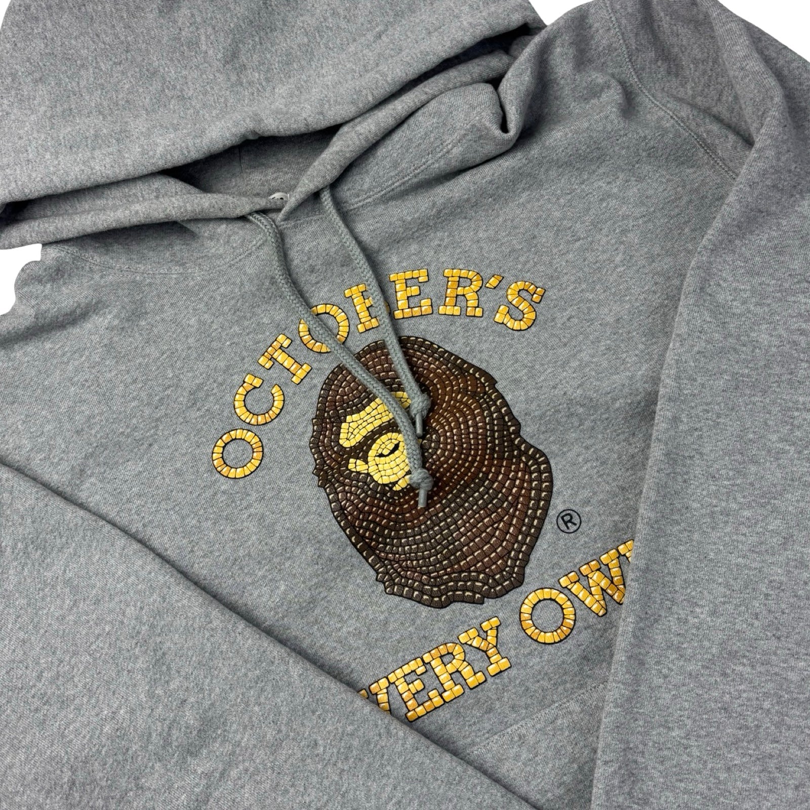 BAPE X OVO Subway Tile Pullover Hoodie Grey