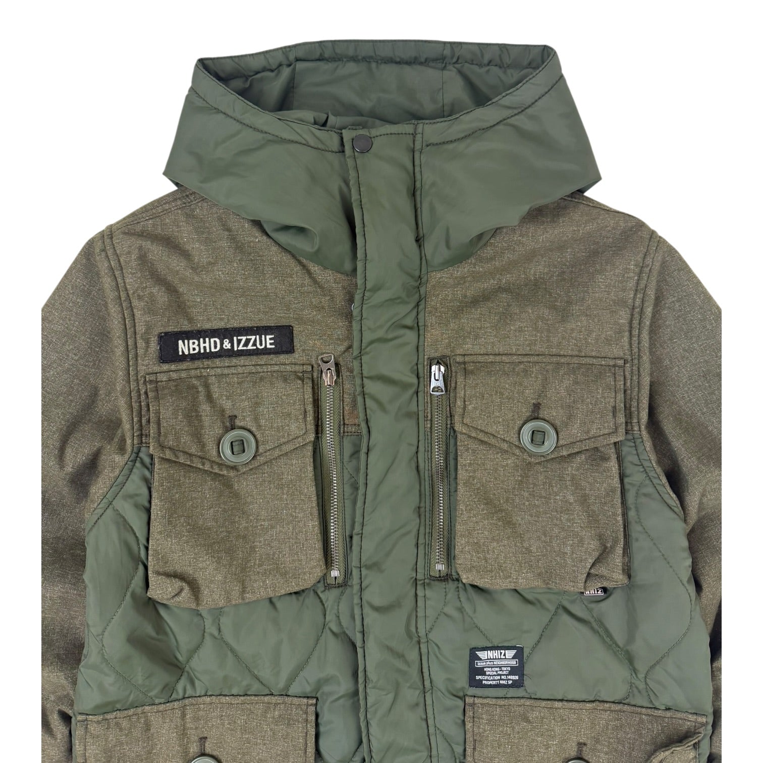 Neighborhood x Izzue Multi Pocket Hybrid Jacket Green