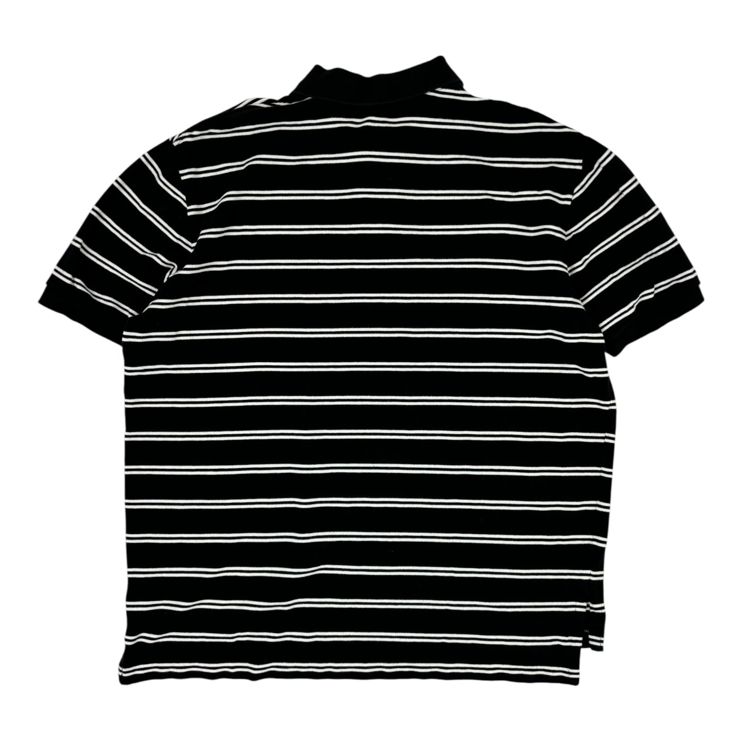 Vintage Polo Ralph Lauren Striped Polo T-Shirt Black