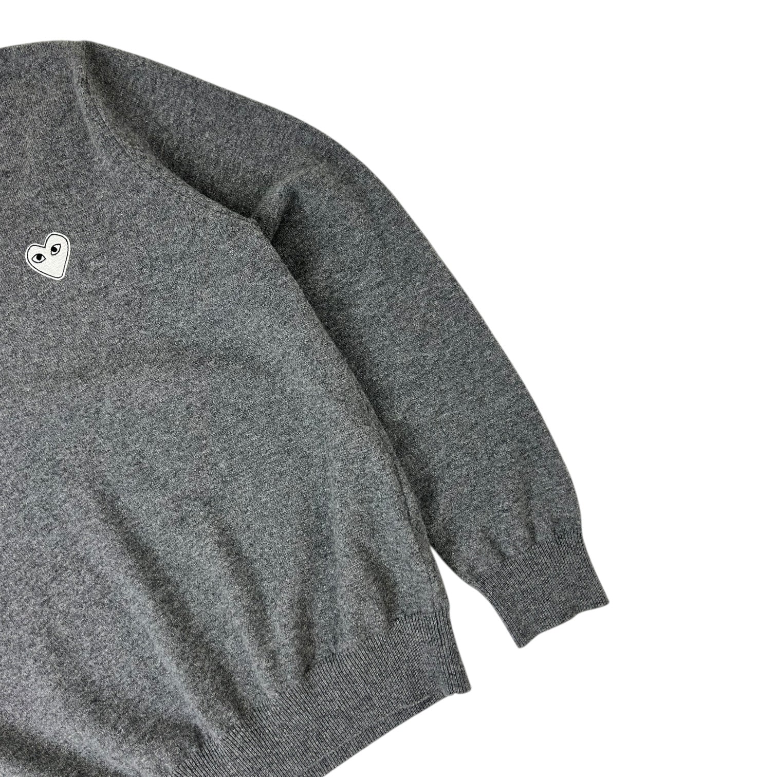 Comme Des Garçons Play Cardigan Dark Grey