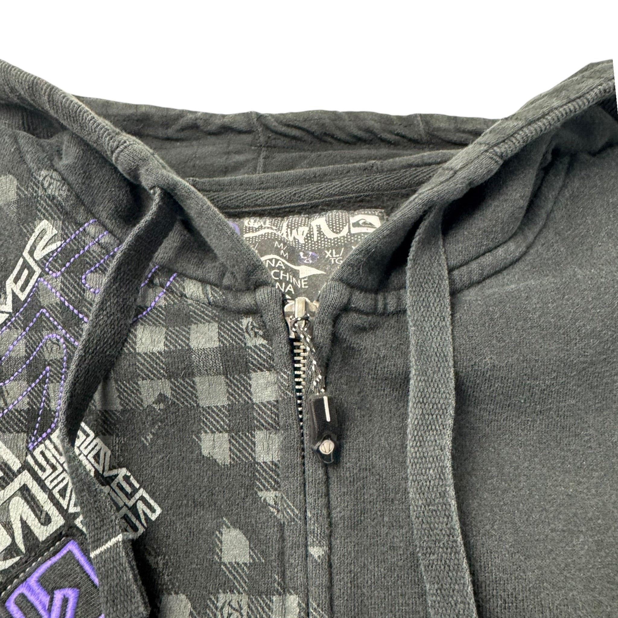 Vintage Y2K Quiksilver Embroidered Zip Up Hoodie