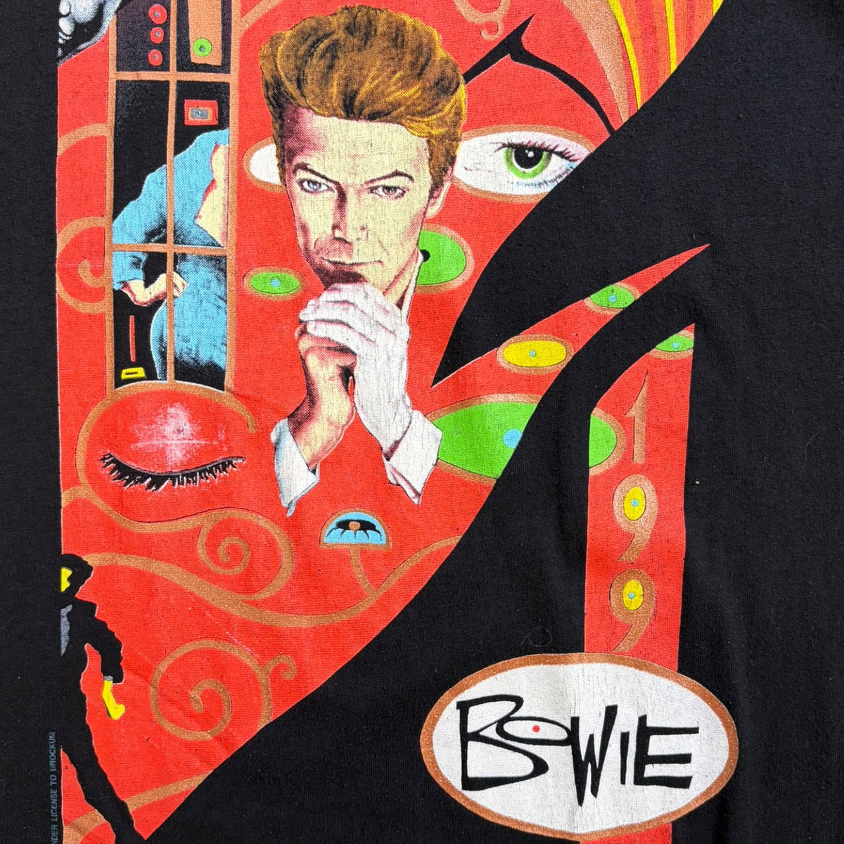 Vintage 1990 David Bowie Sound+Vision Tour T-Shirt Black