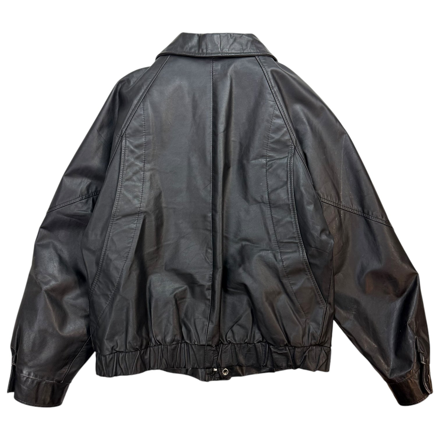 Vintage London Fog Leather Jacket Black