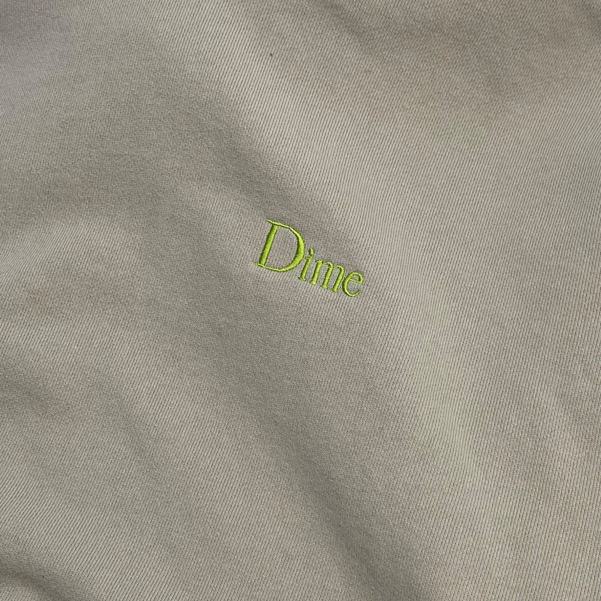 Dime Pocket Logo Hoodie Bright Beige