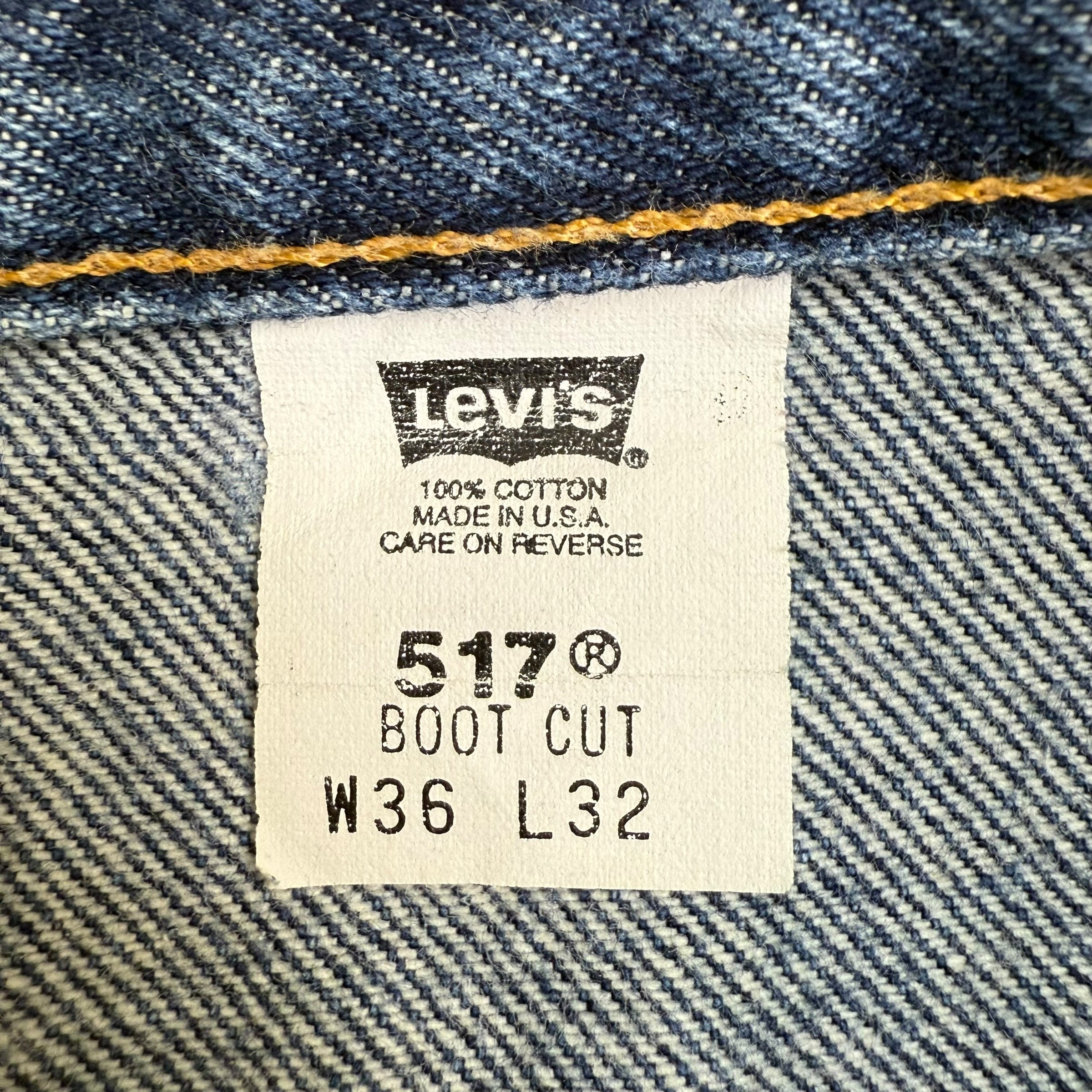 Vintage Levi’s 517 Boot Cut Denim Pants Dark Wash