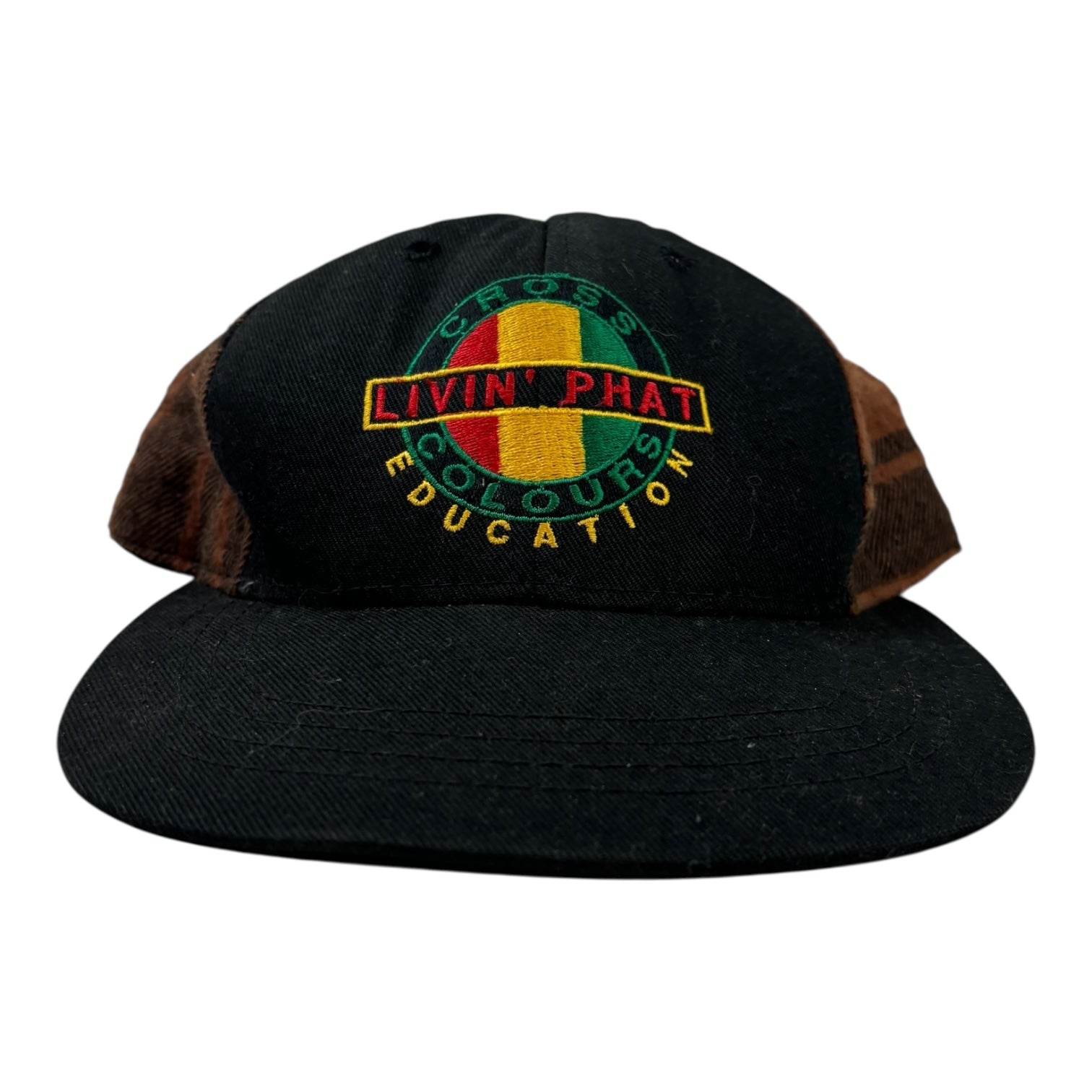 Vintage Cross Colors “Livin’ Phat” Plaid SnapBack Hat