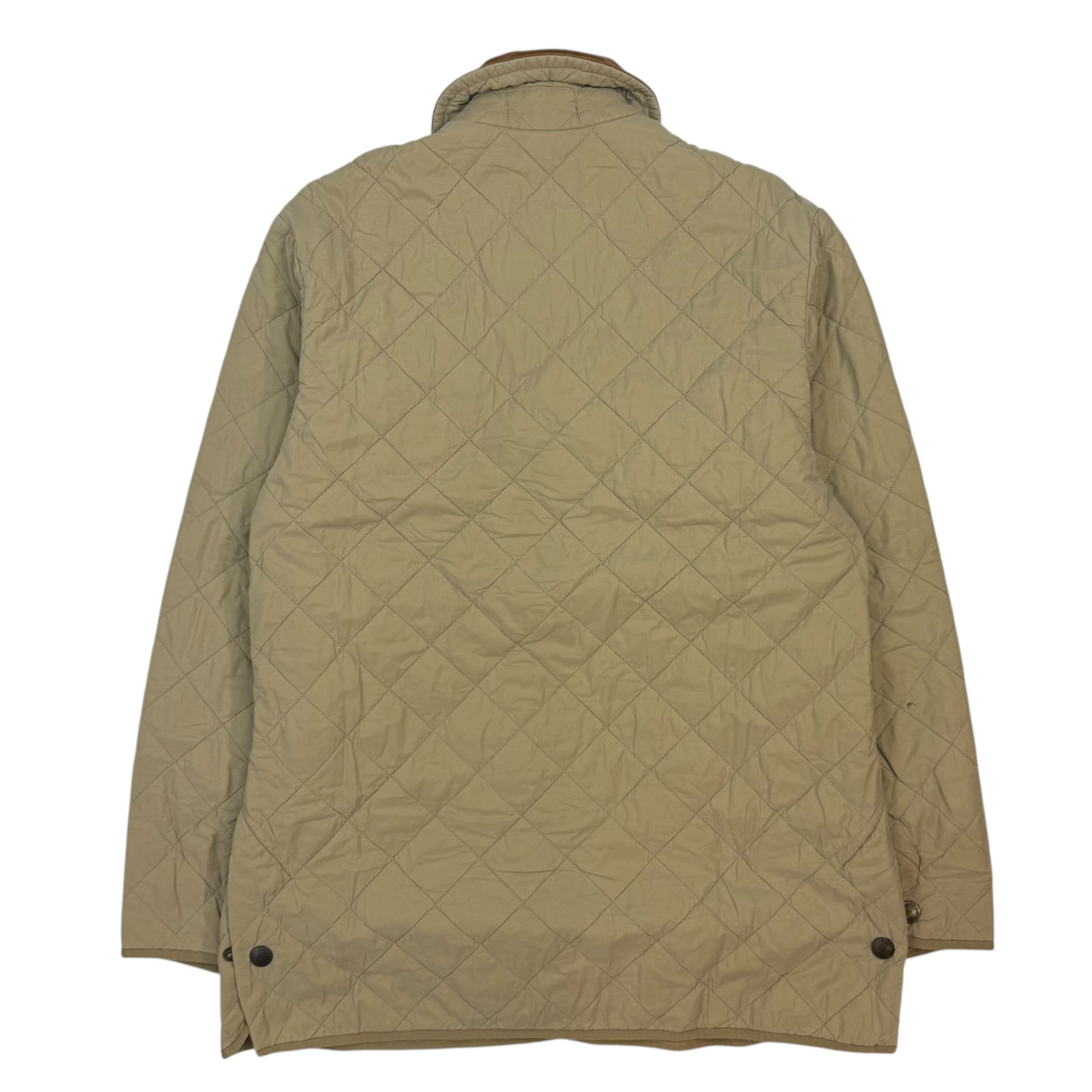 Vintage Barbour Quilted Jacket Tan