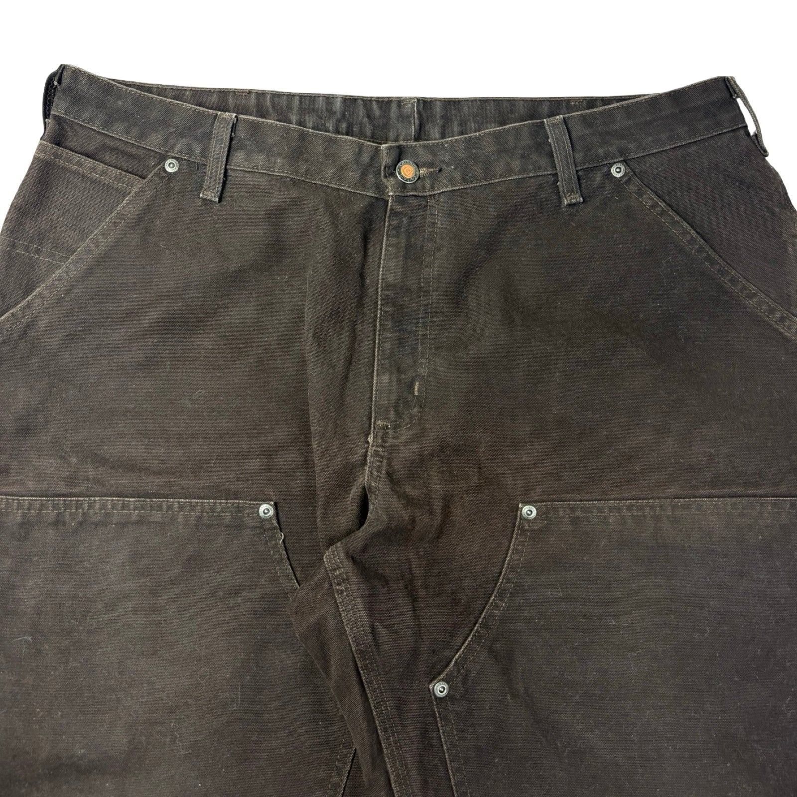 (W) Vintage Carhartt Double Knee Carpenter Pant Dark Brown