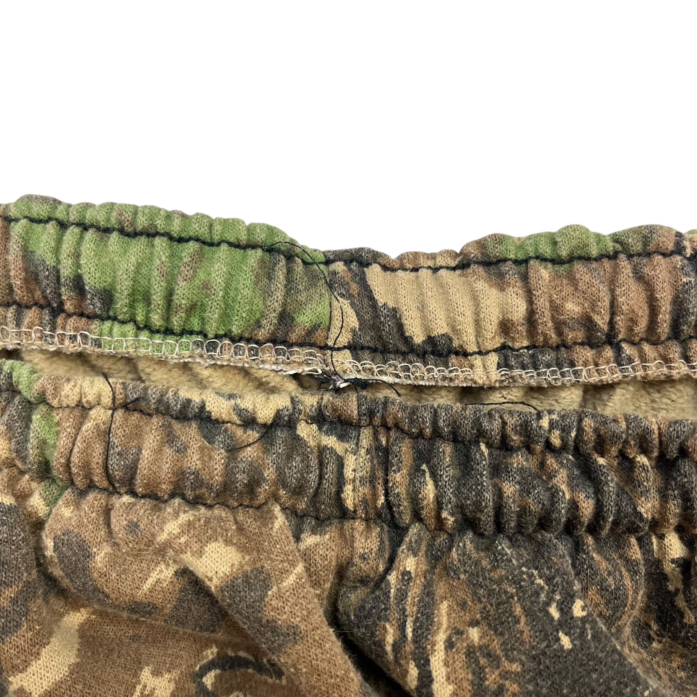 Vintage Real Tree Camouflage Sweat Pants Dark Green/Brown