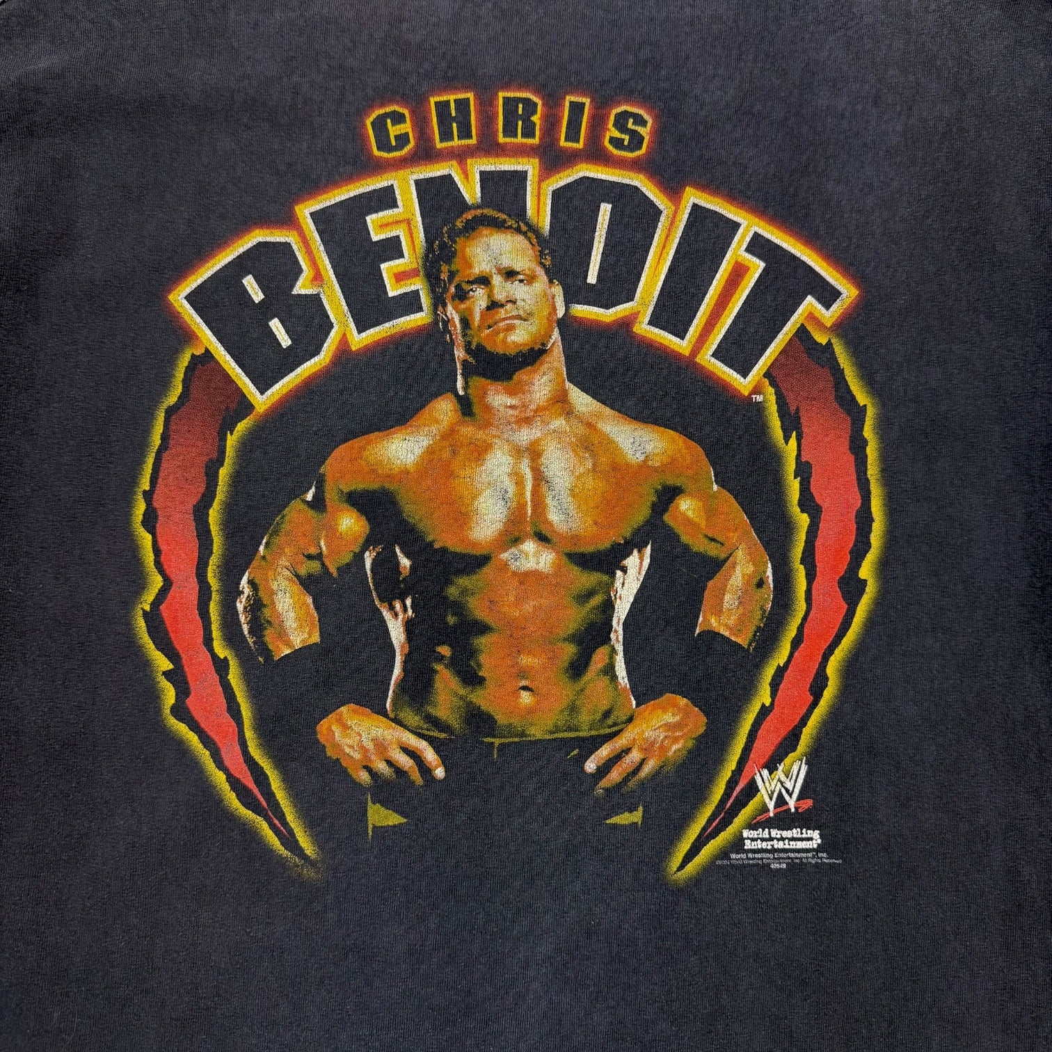 2004 WWE Chris Benoit Crippler Crossface Tee Black