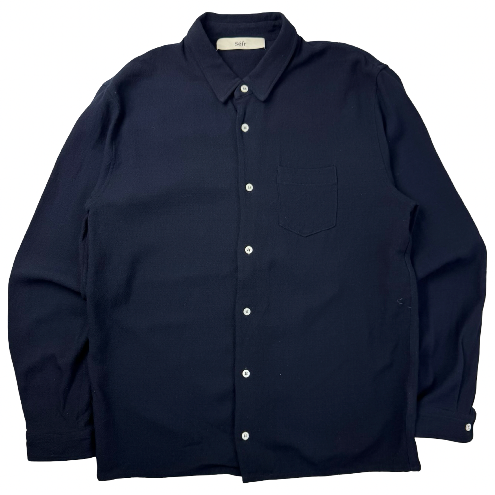 Sefr Button Up Shirt Dark Navy