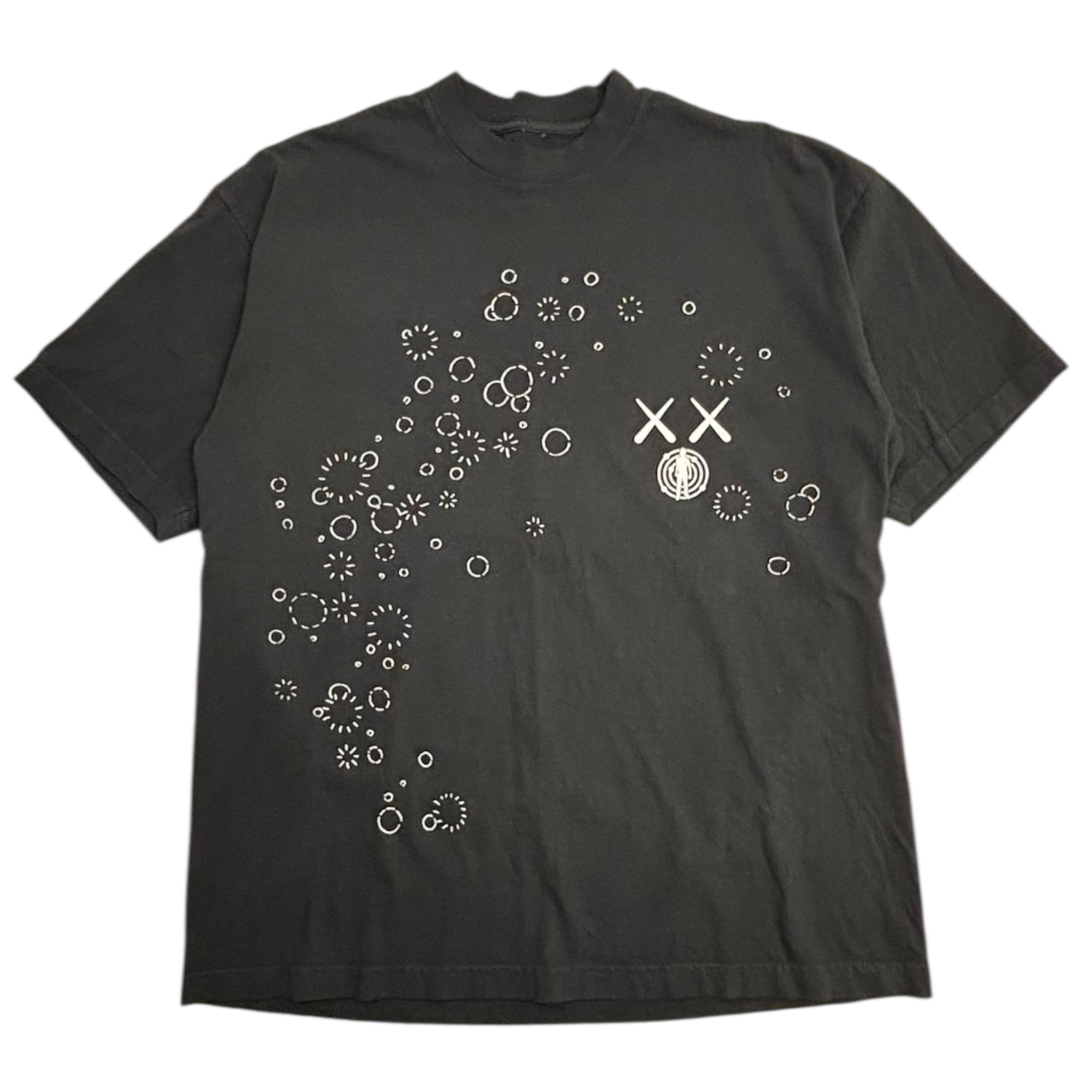 Kaws For Kid Cudi Moon Man Glow in the Dark T-Shirt Black