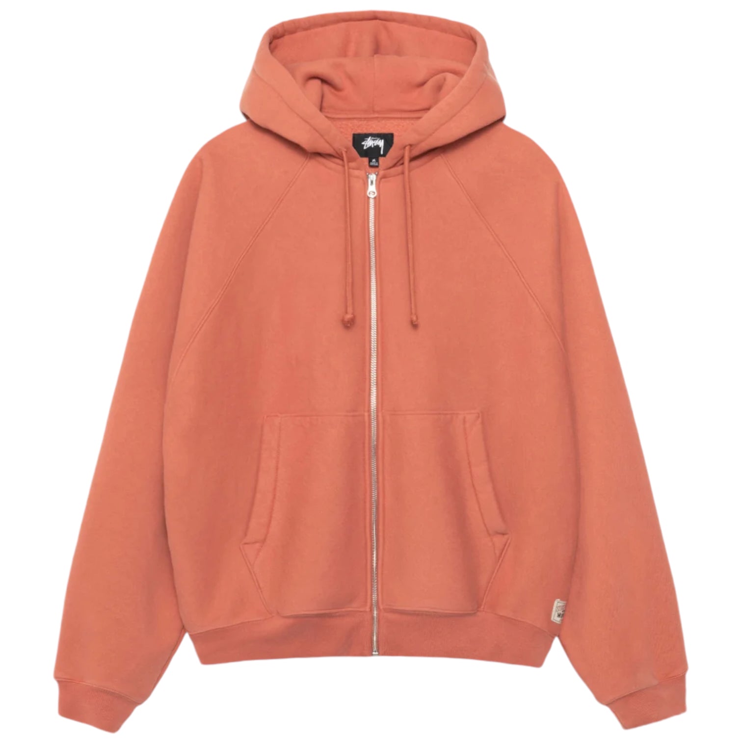 Stüssy Raglan Zip Hoodie Brick