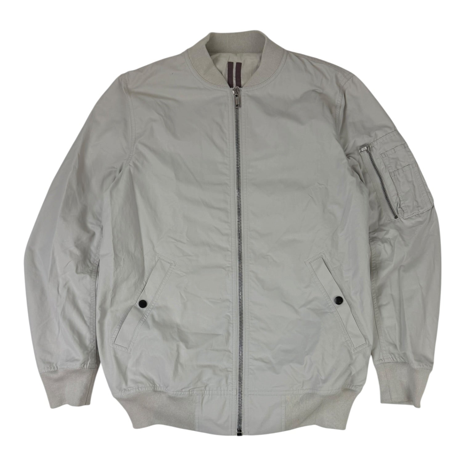 Rick Owens Raglan Flight Bomber Jacket Grey