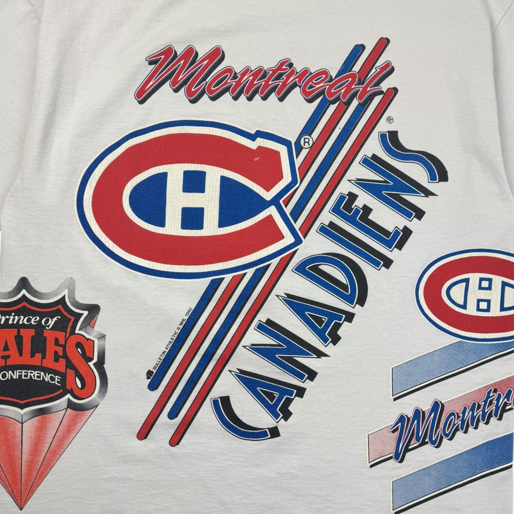 1992 Montreal Canadians NHL Bulletin T-Shirt